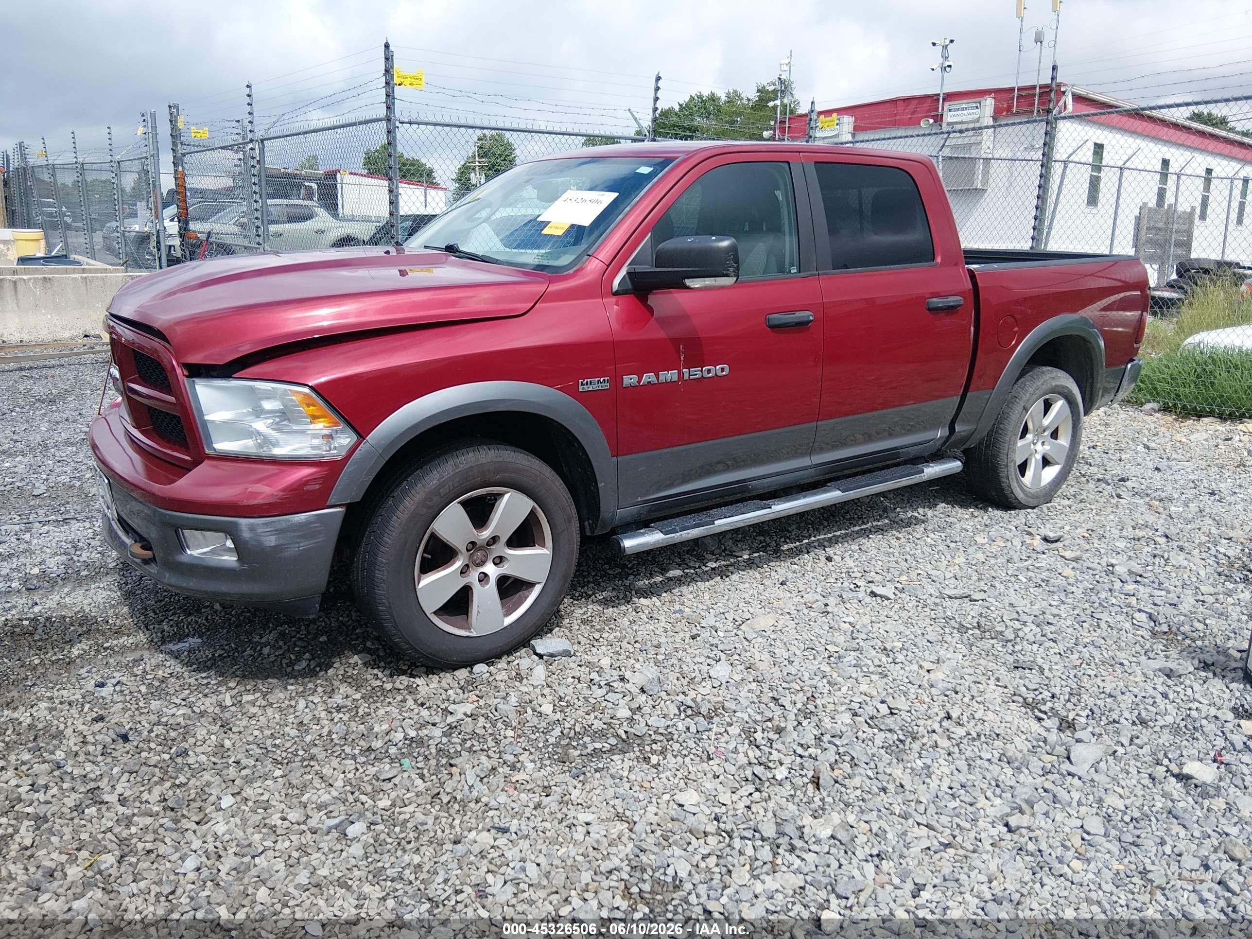 2012 Ram 1500 Slt Red vin: 1C6RD7LTXCS348009