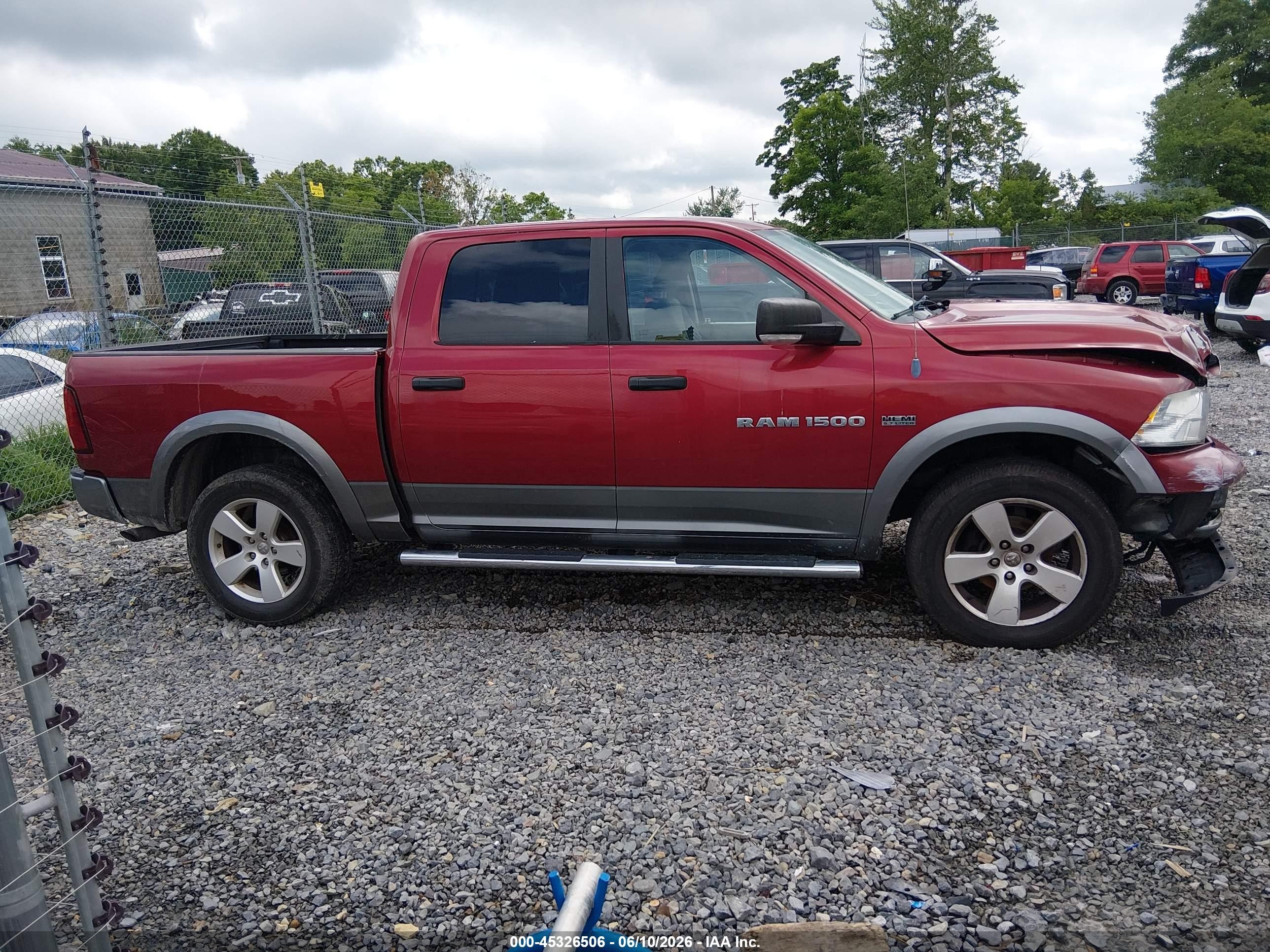 2012 Ram 1500 Slt Red vin: 1C6RD7LTXCS348009