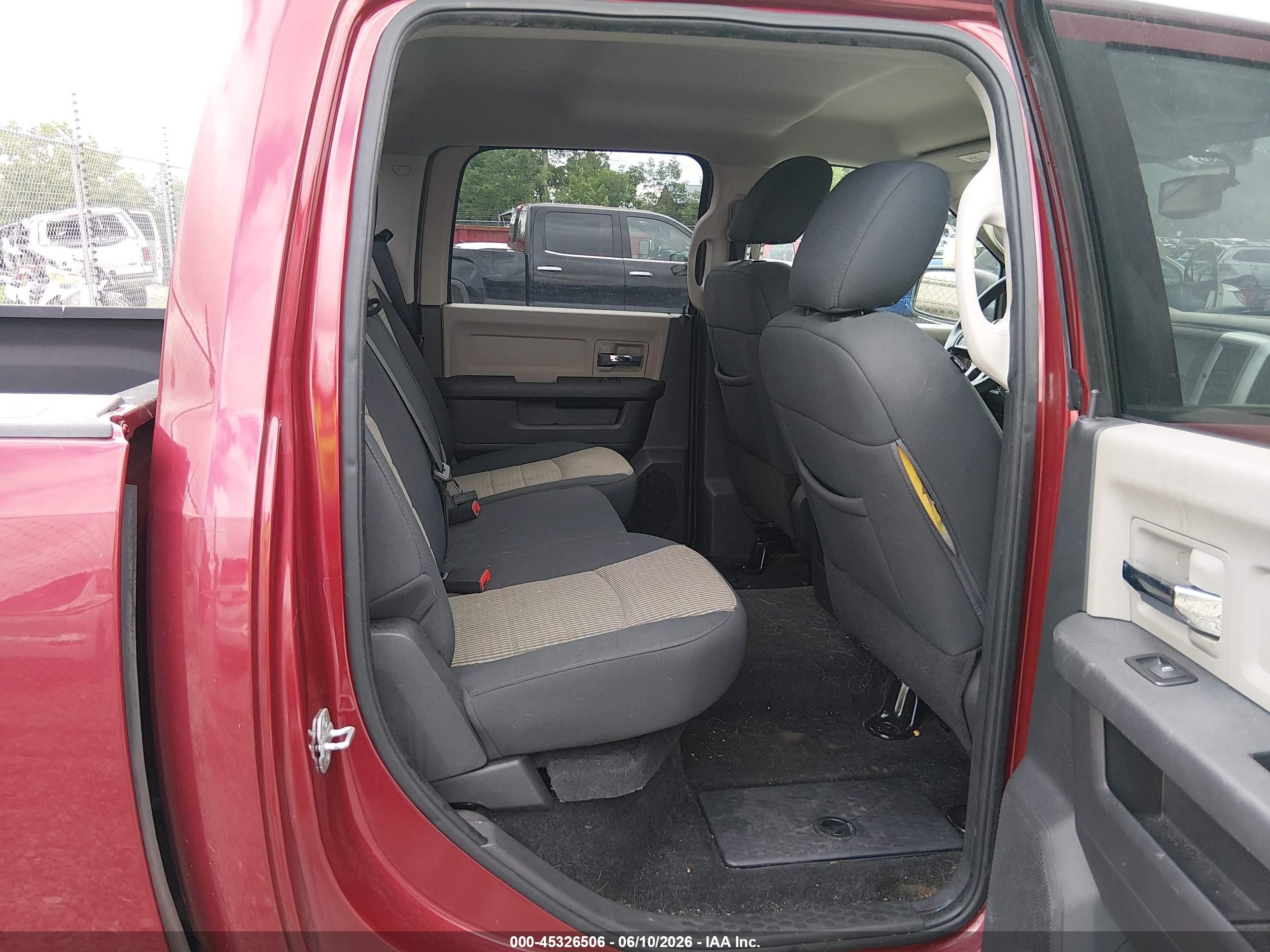 2012 Ram 1500 Slt Red vin: 1C6RD7LTXCS348009