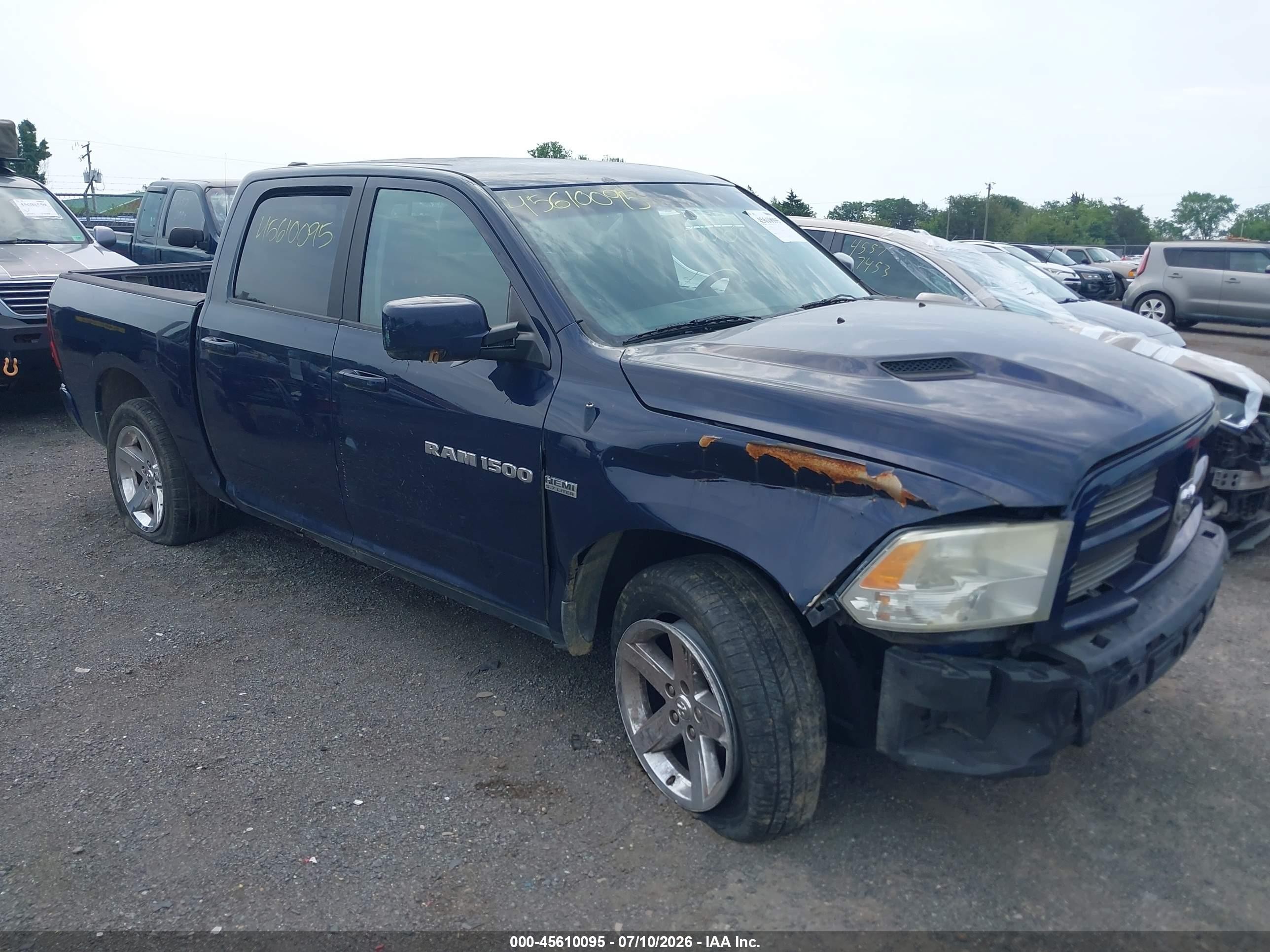 2012 Ram 1500 Sport Blue vin: 1C6RD7MT0CS151011