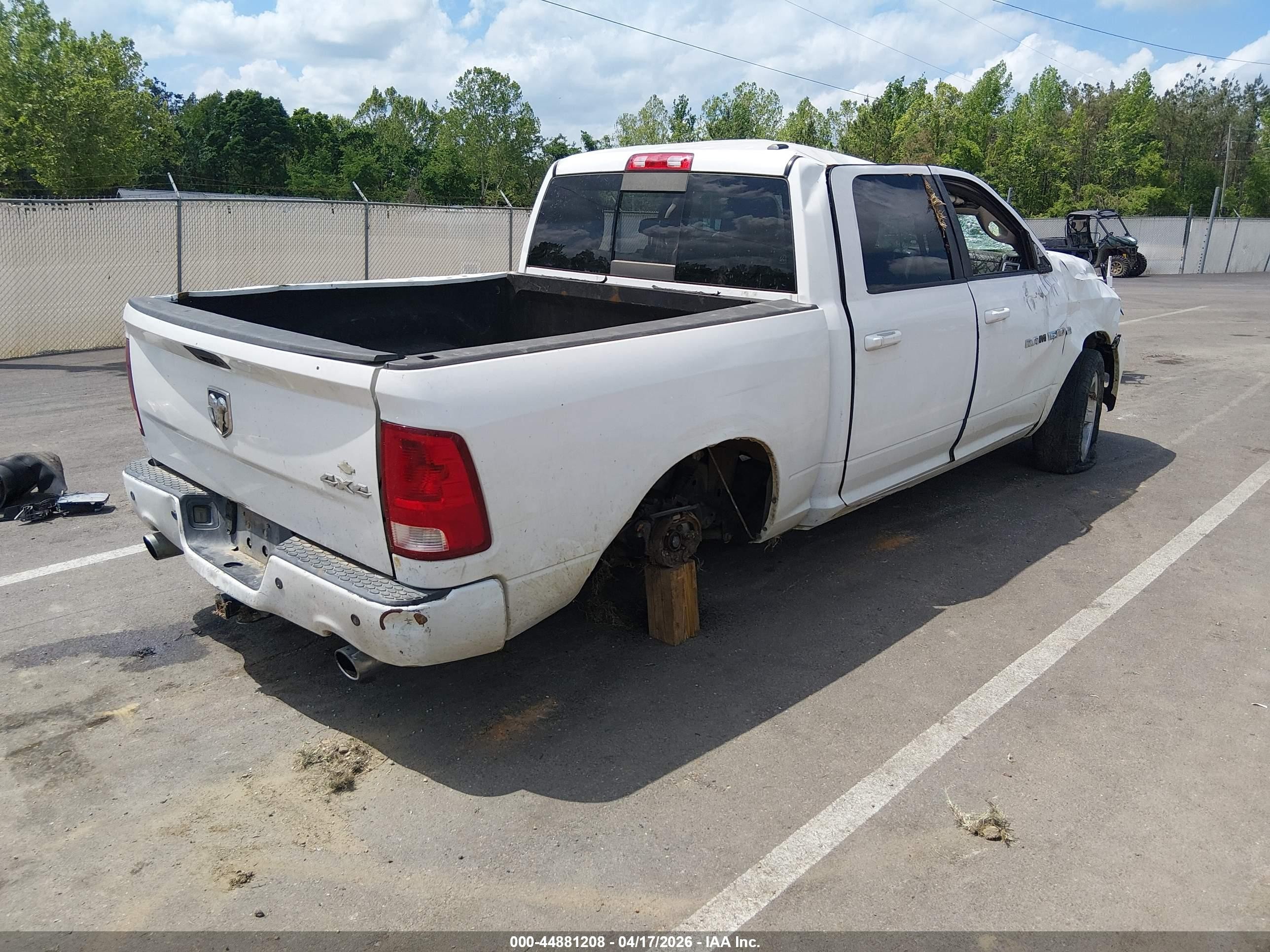 2012 Ram 1500 Sport White vin: 1C6RD7MT0CS176314