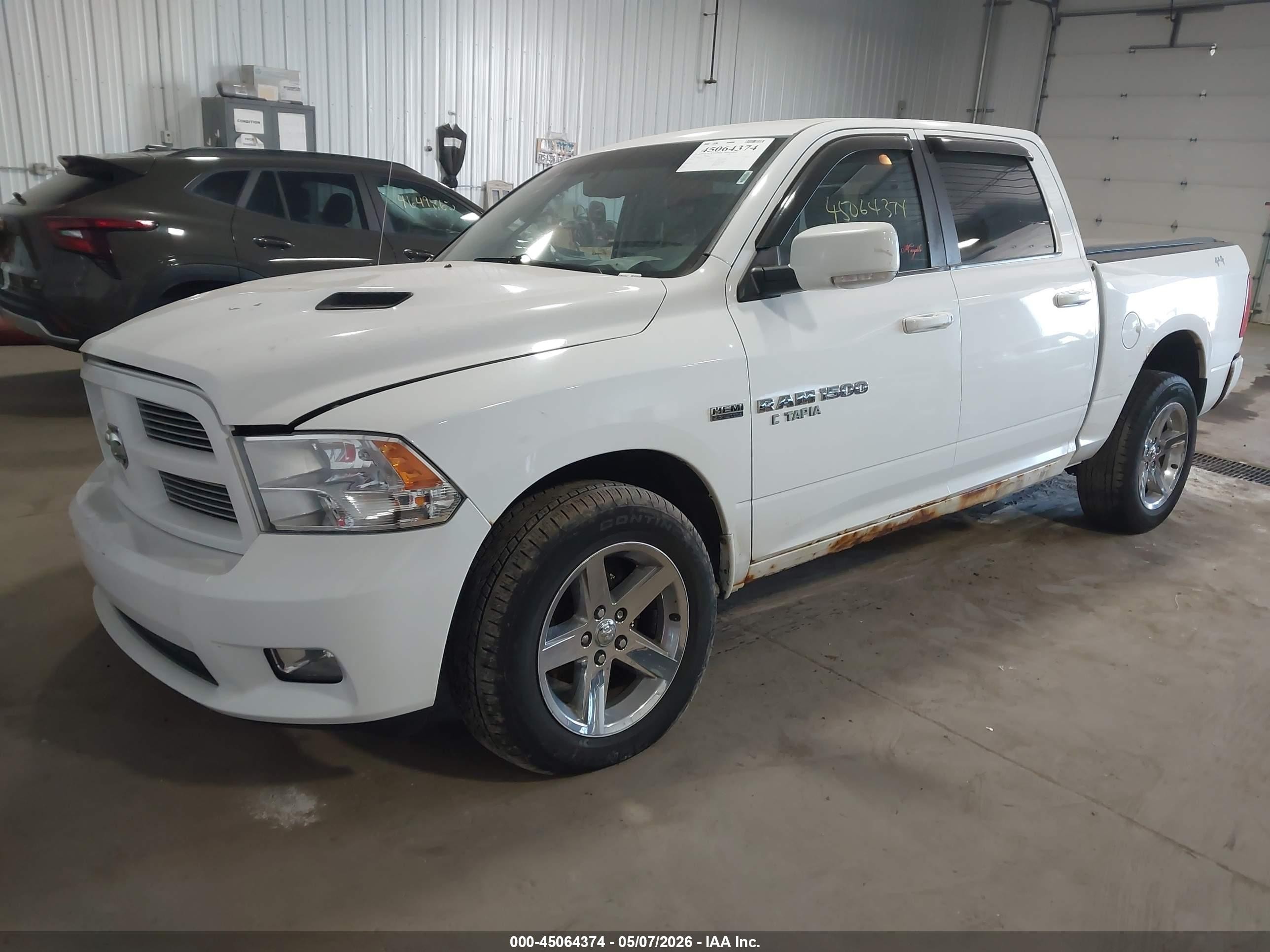 2012 Ram 1500 Sport White vin: 1C6RD7MT1CS189024