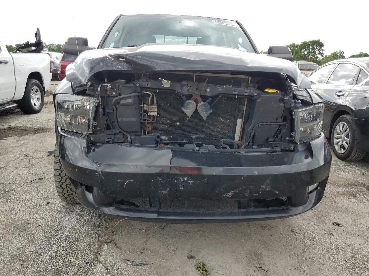 2012 Dodge Ram 1500 Sport Black vin: 1C6RD7MT1CS321196