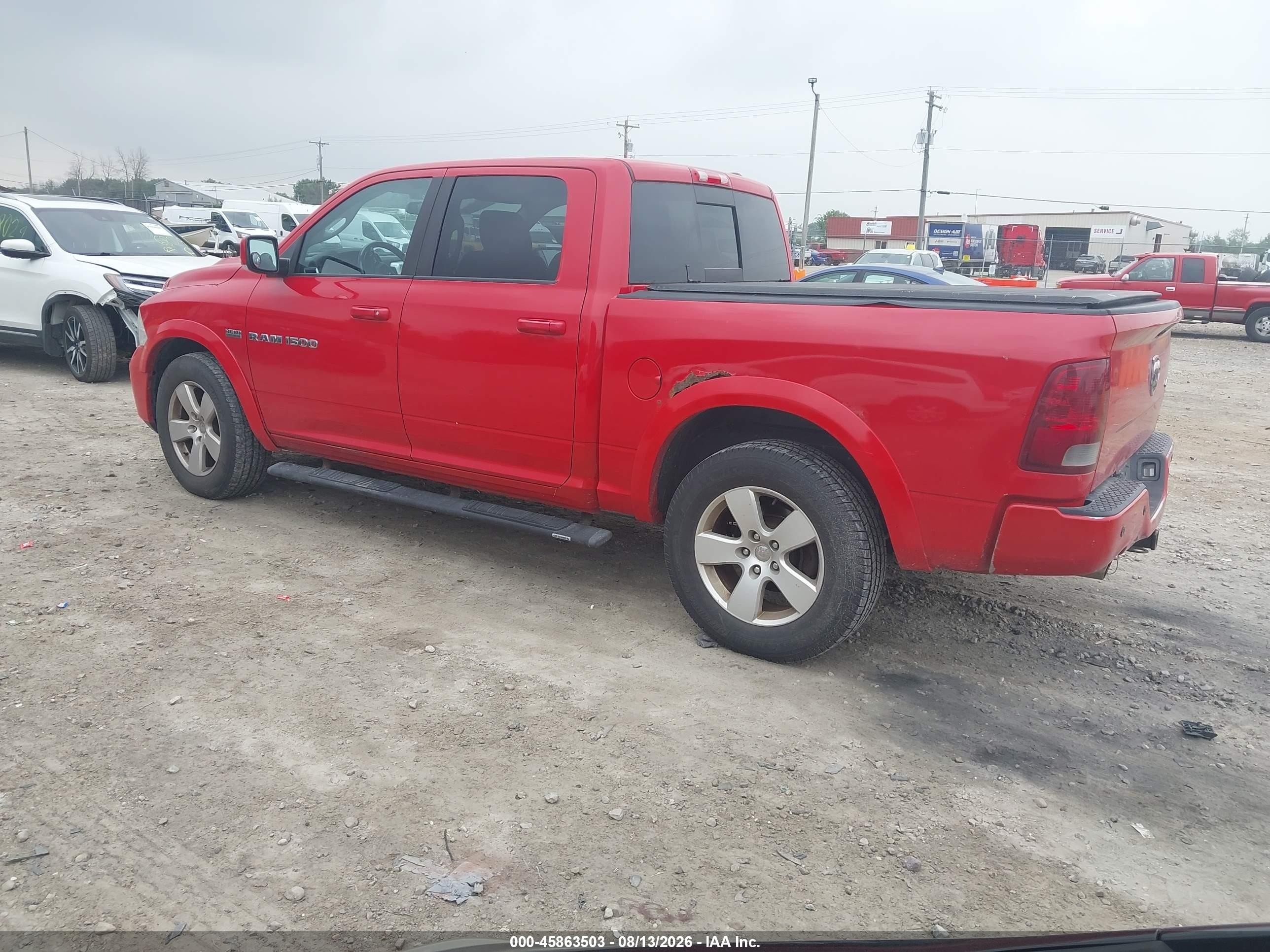 2012 Ram 1500 Sport Red vin: 1C6RD7MT3CS186433