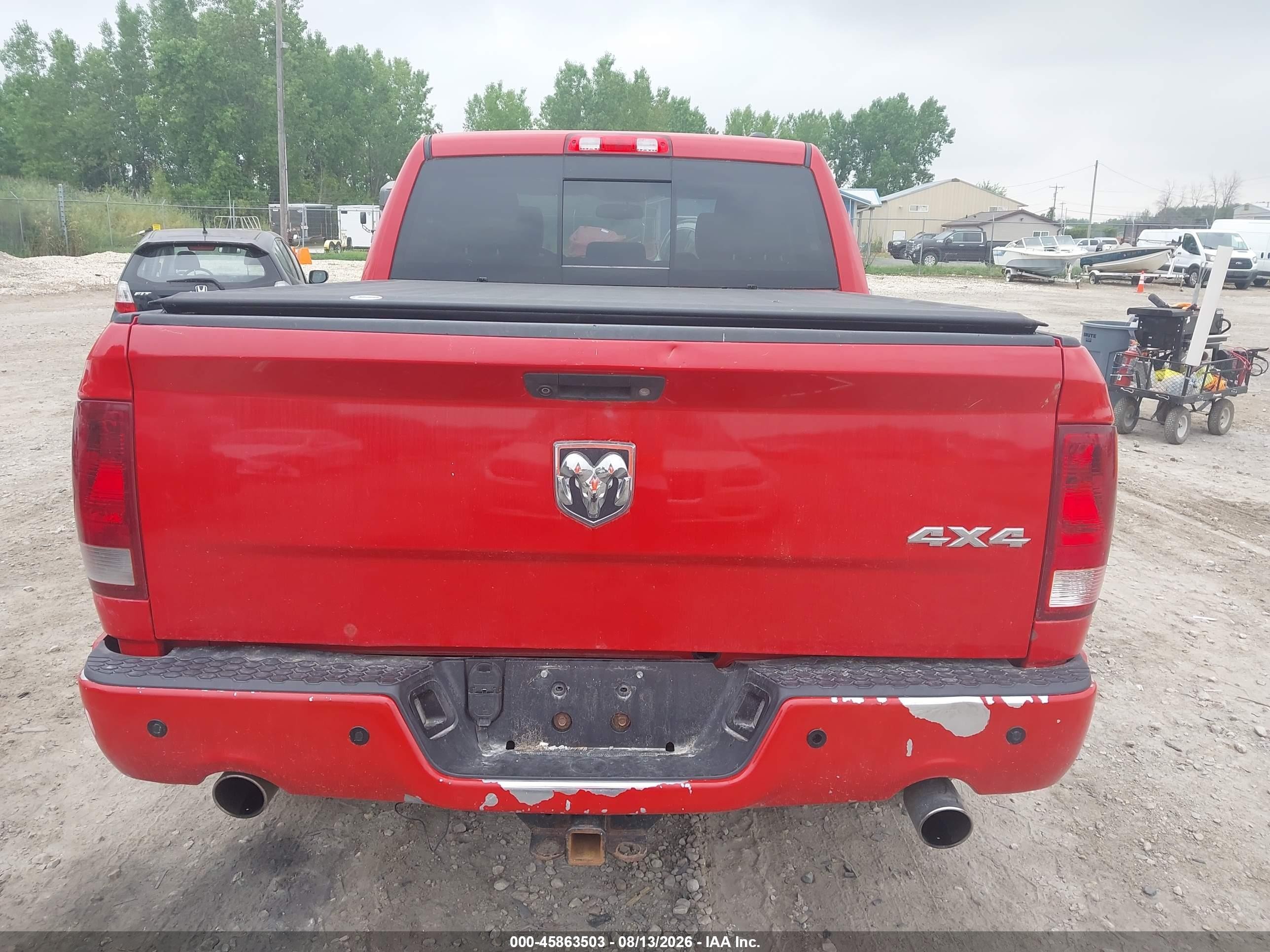2012 Ram 1500 Sport Red vin: 1C6RD7MT3CS186433