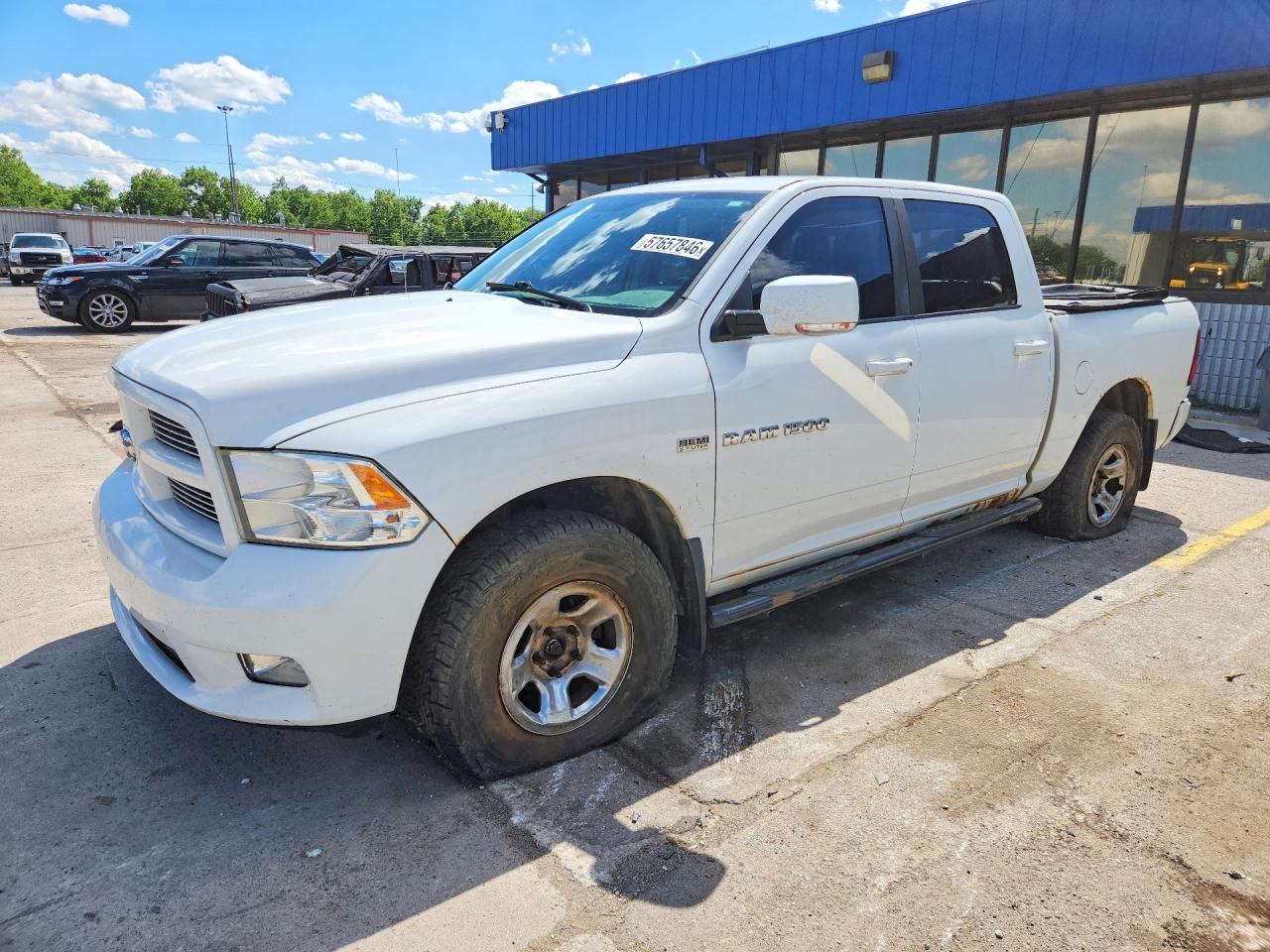 2012 Dodge Ram 1500 Sport White vin: 1C6RD7MT6CS103982