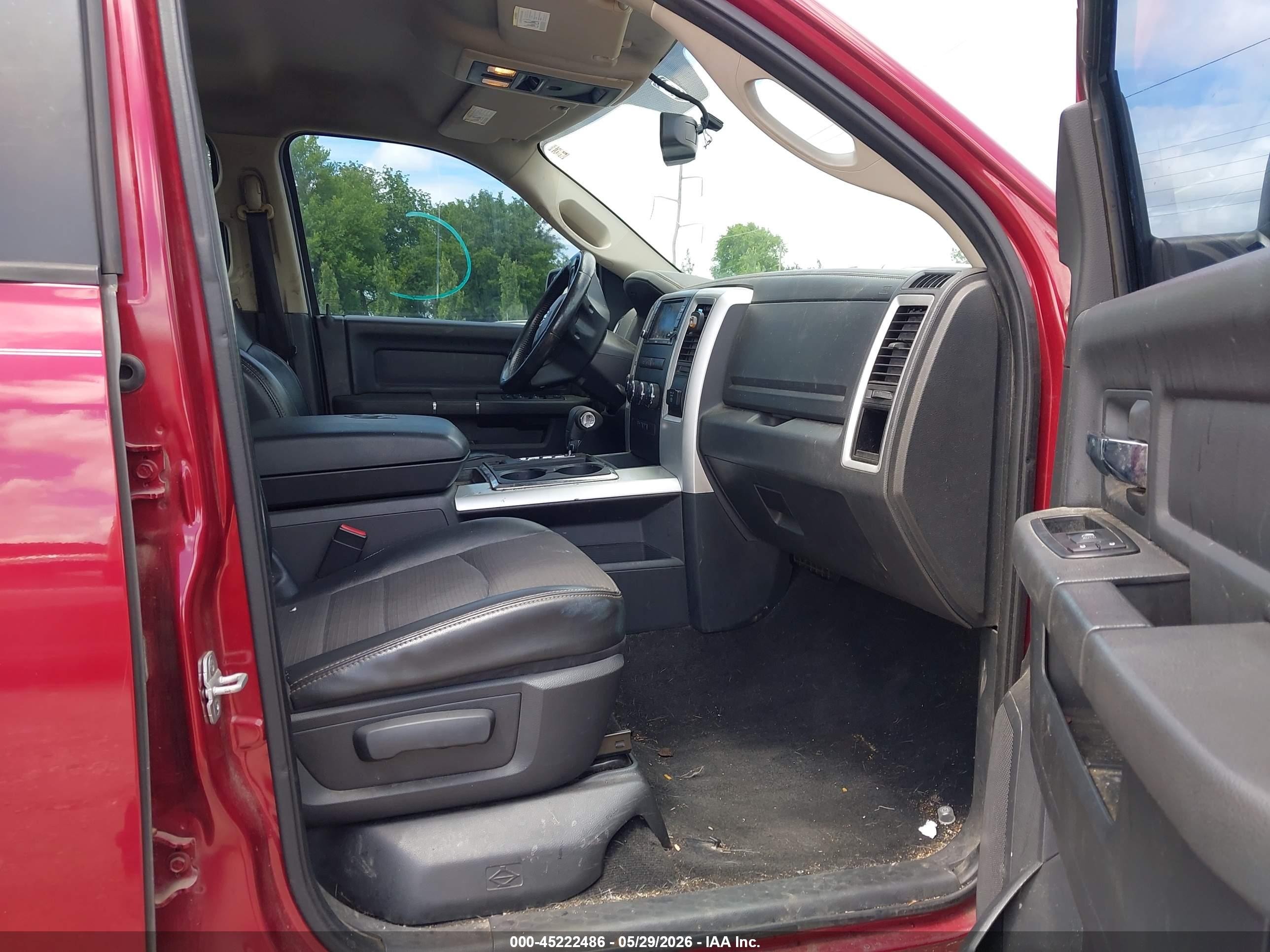 2012 Ram 1500 Sport Red vin: 1C6RD7MT6CS275865