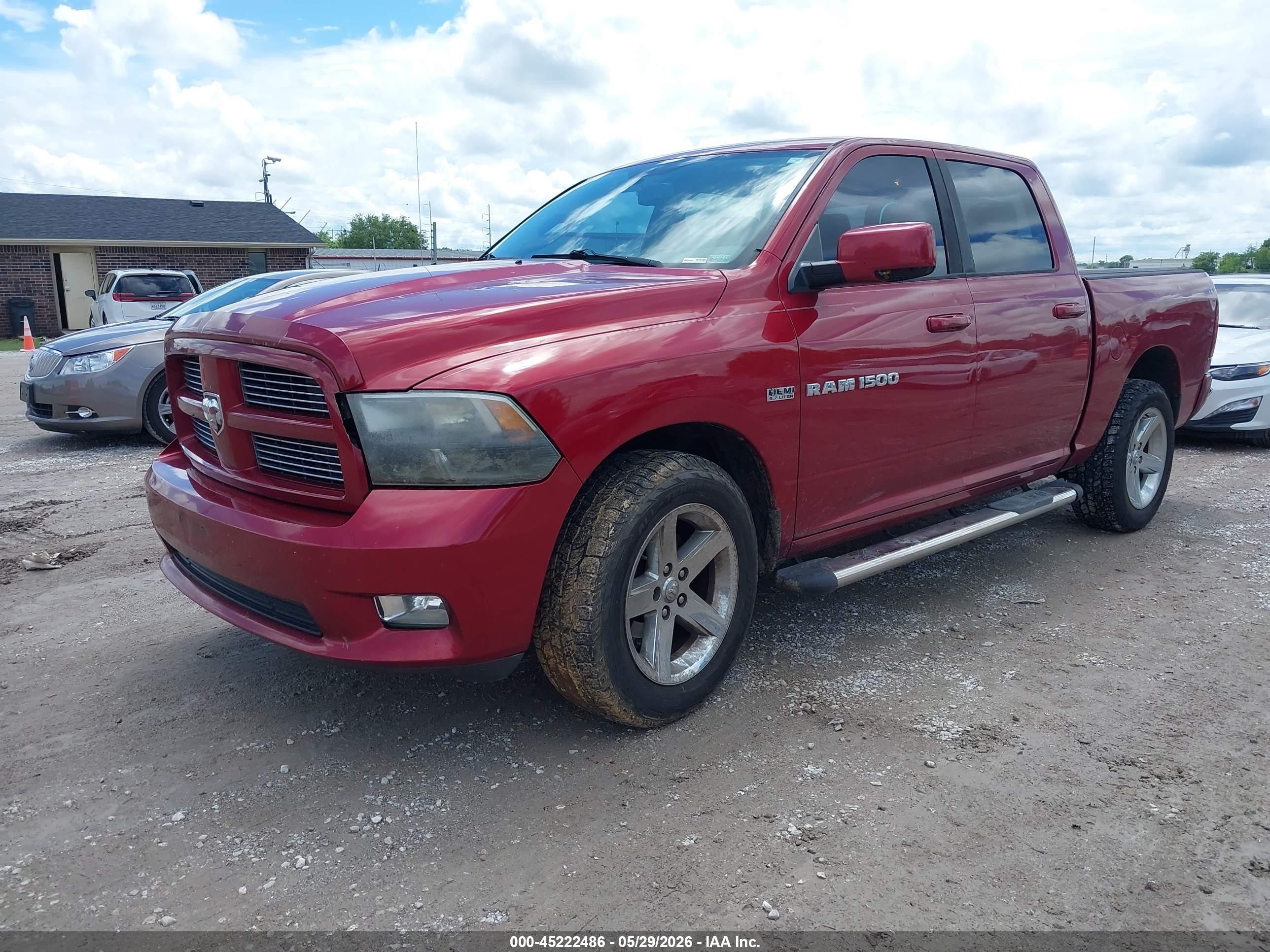 2012 Ram 1500 Sport Red vin: 1C6RD7MT6CS275865