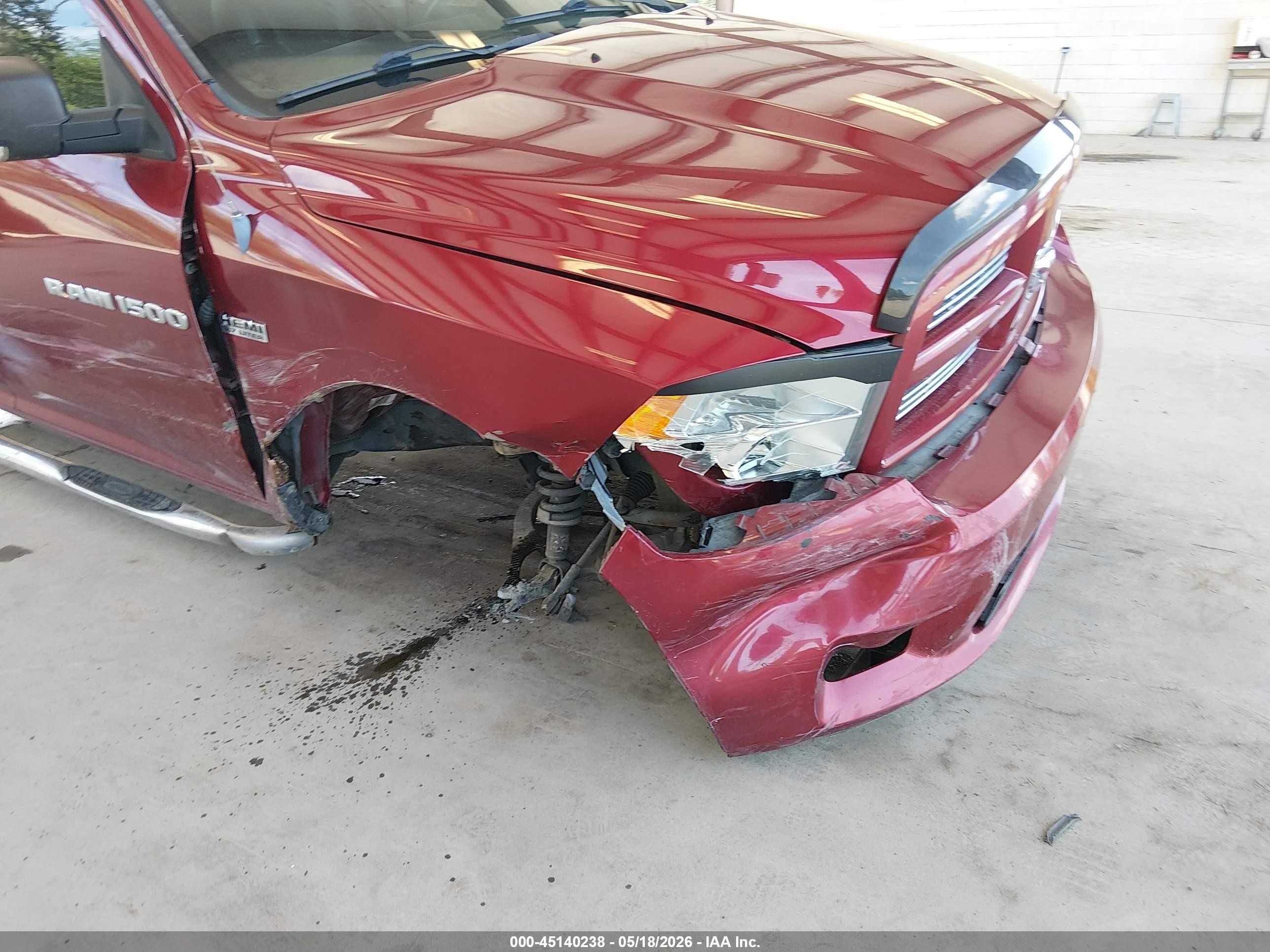 2012 Ram 1500 Sport Red vin: 1C6RD7MTXCS288702