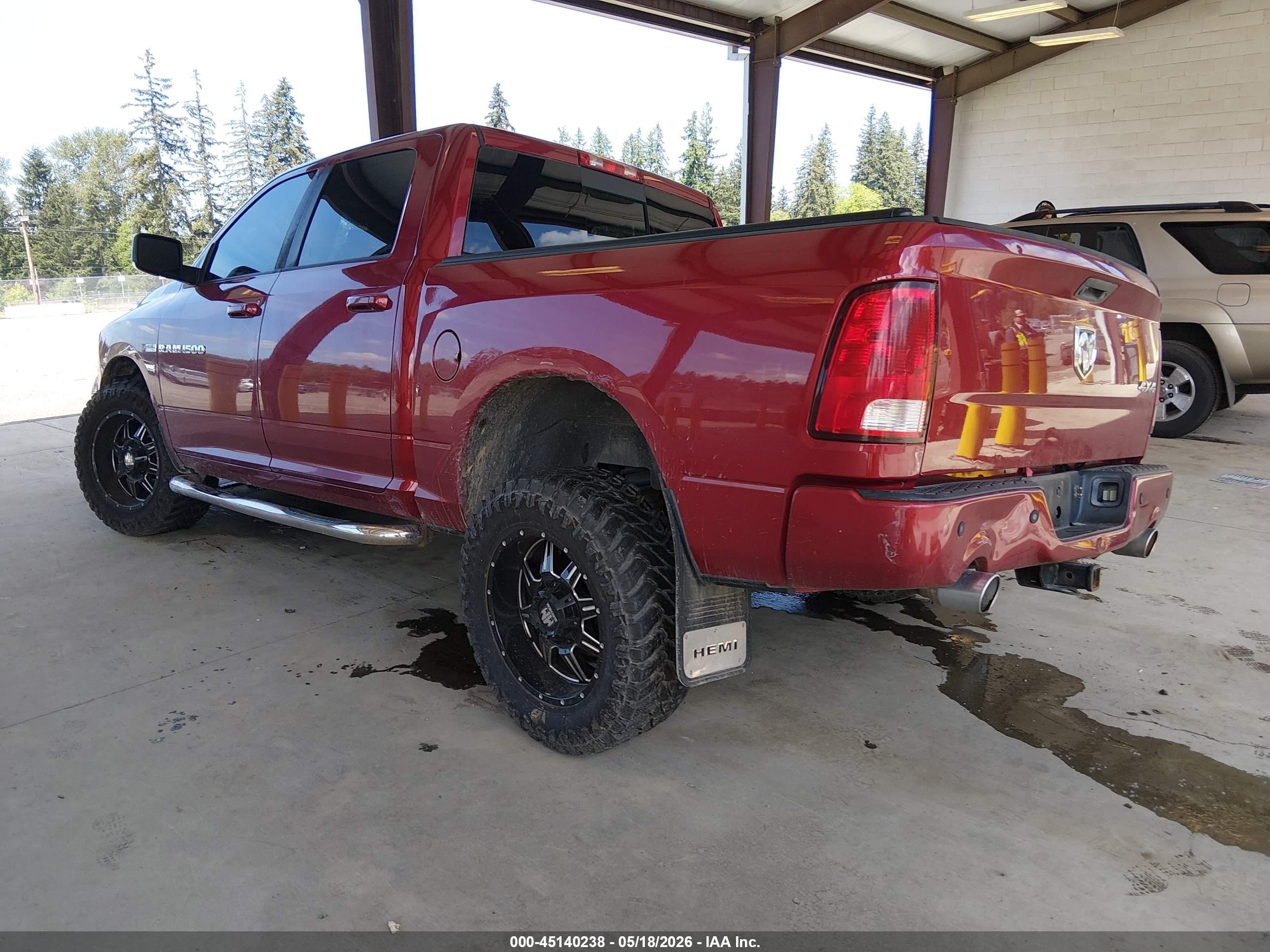 2012 Ram 1500 Sport Red vin: 1C6RD7MTXCS288702