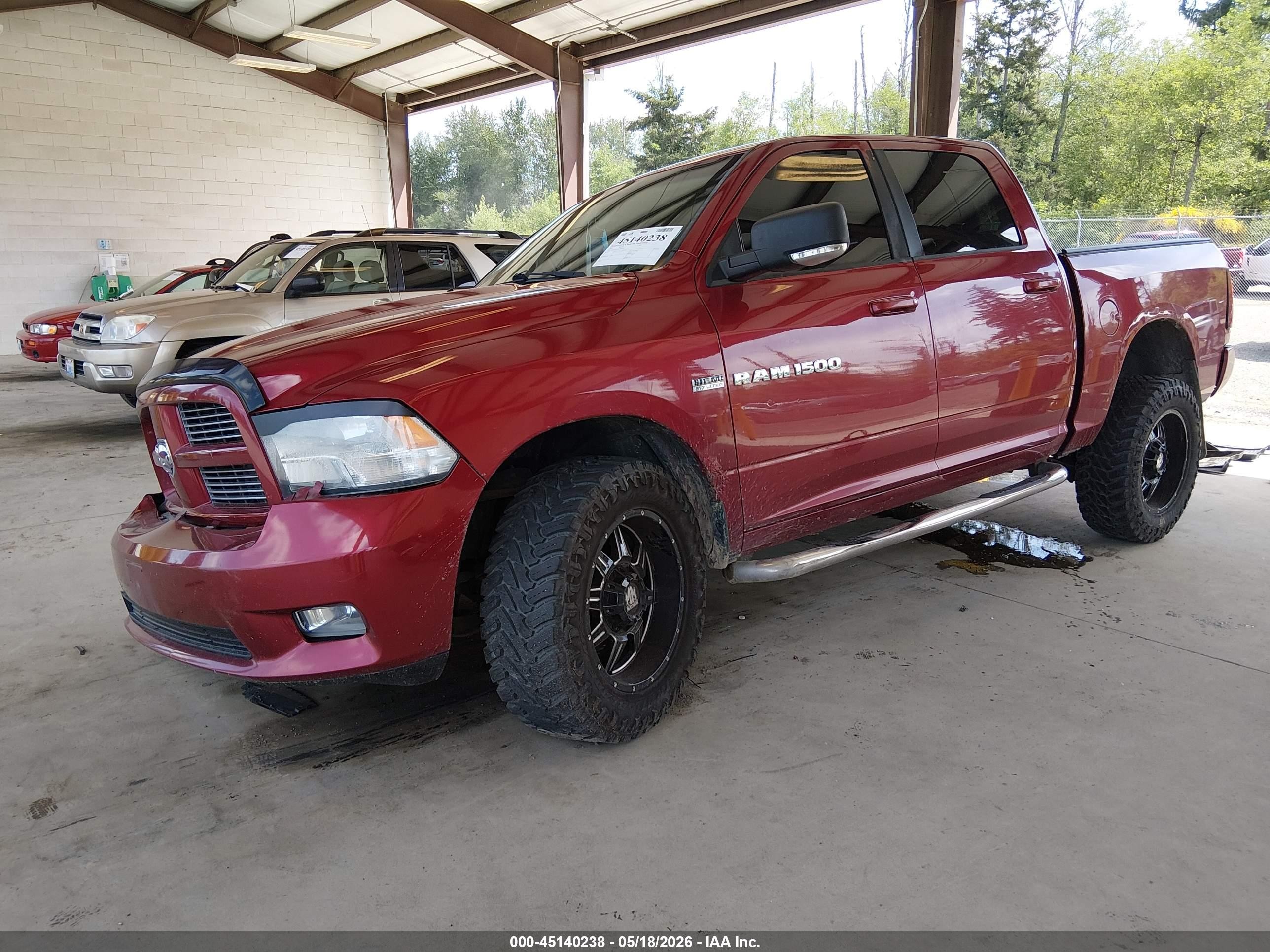 2012 Ram 1500 Sport Red vin: 1C6RD7MTXCS288702