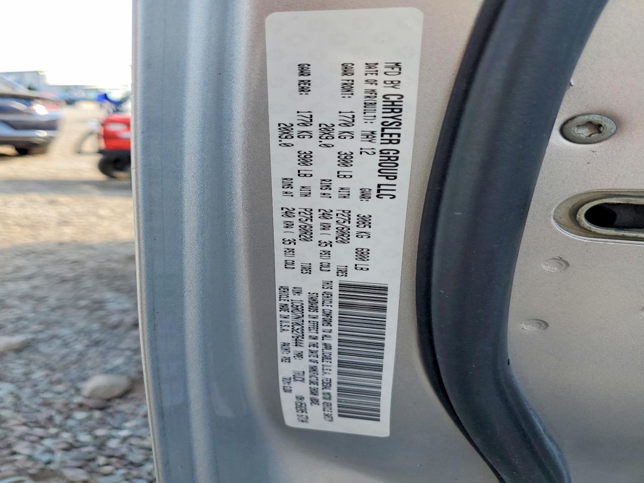 2012 Dodge Ram 1500 Laramie Silver vin: 1C6RD7NT0CS276444