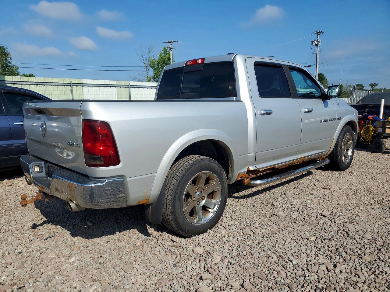 2012 Dodge Ram 1500 Laramie Silver vin: 1C6RD7NT0CS276444