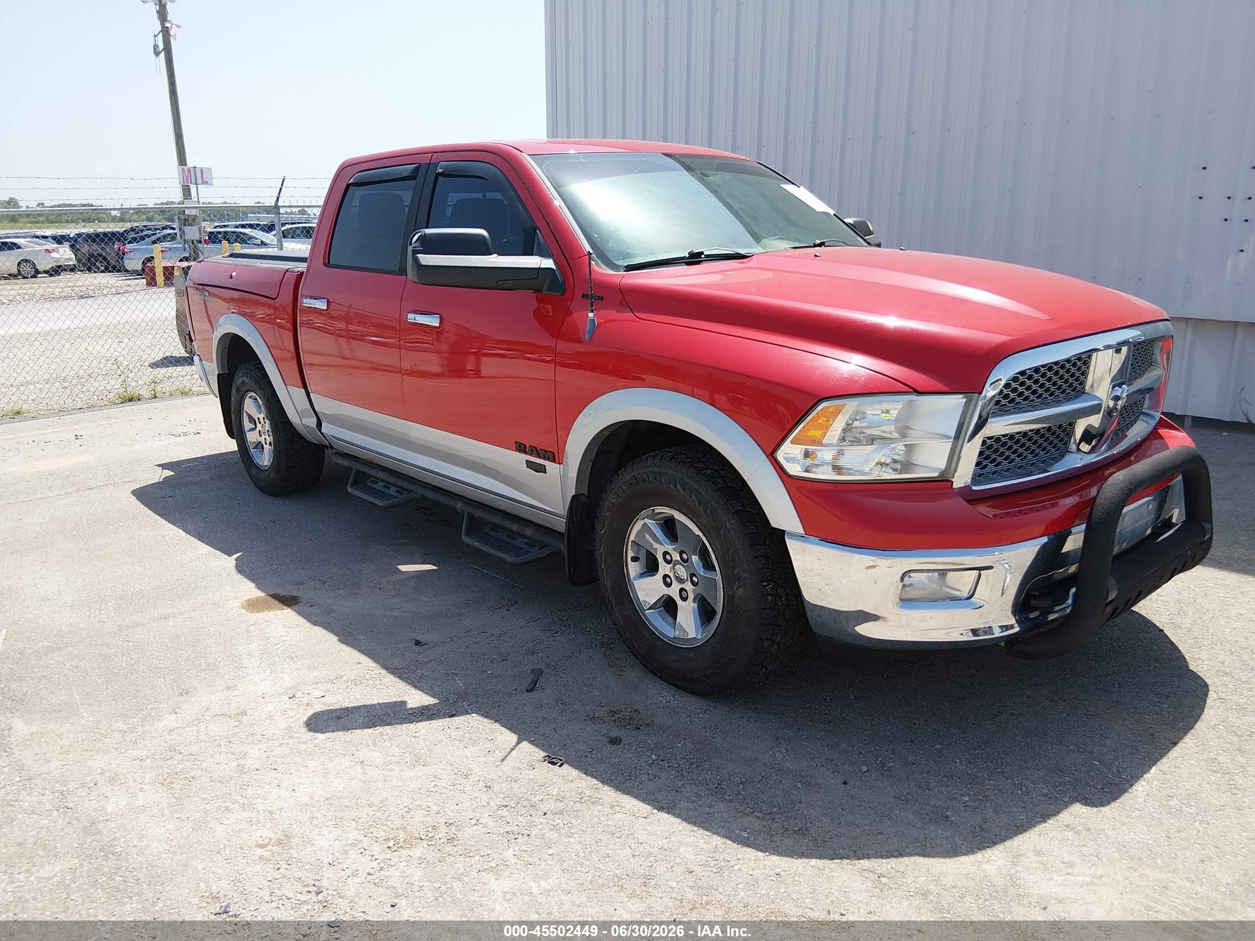 2012 Ram 1500 Laramie Red vin: 1C6RD7NT0CS287783