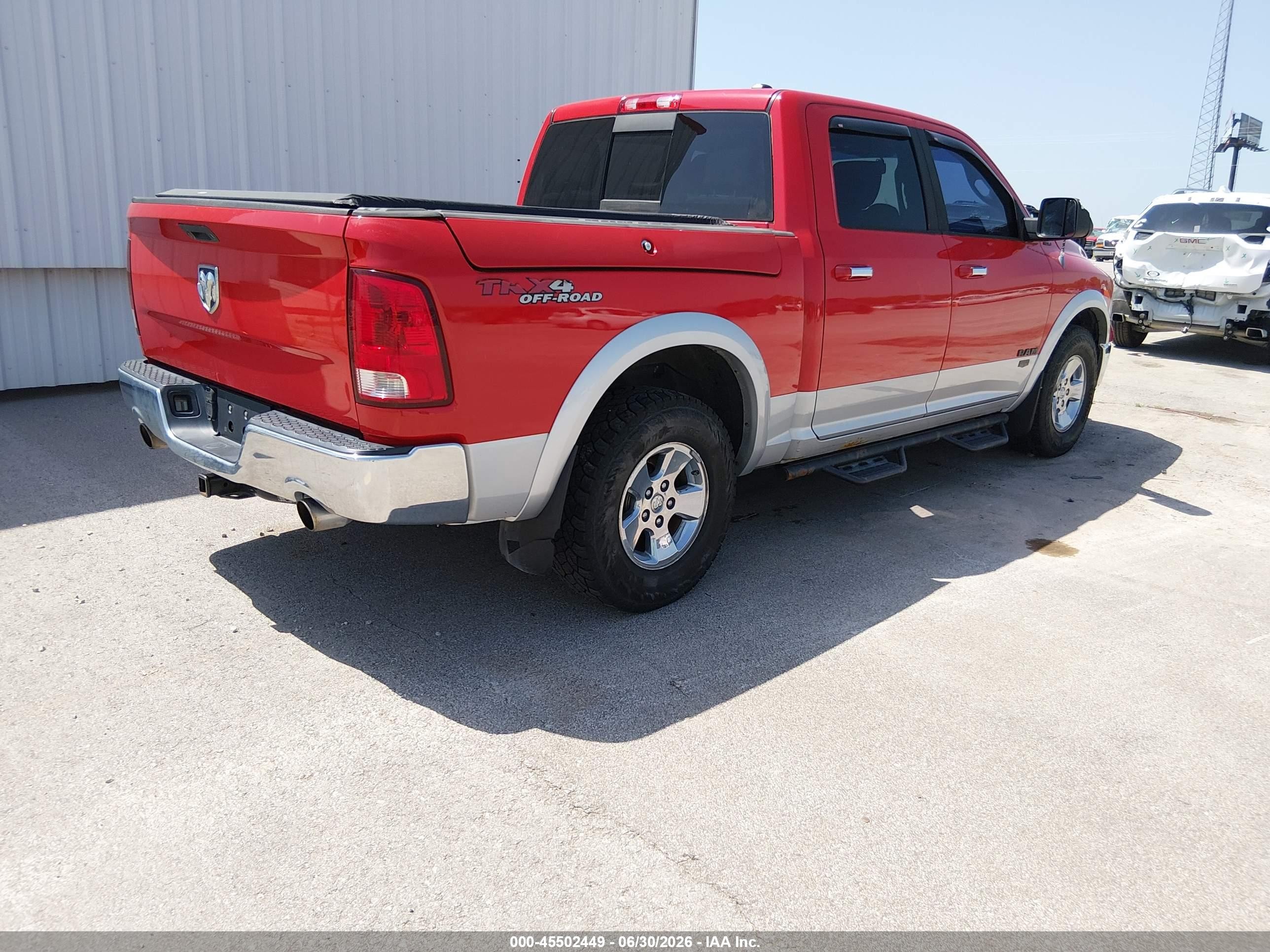 2012 Ram 1500 Laramie Red vin: 1C6RD7NT0CS287783
