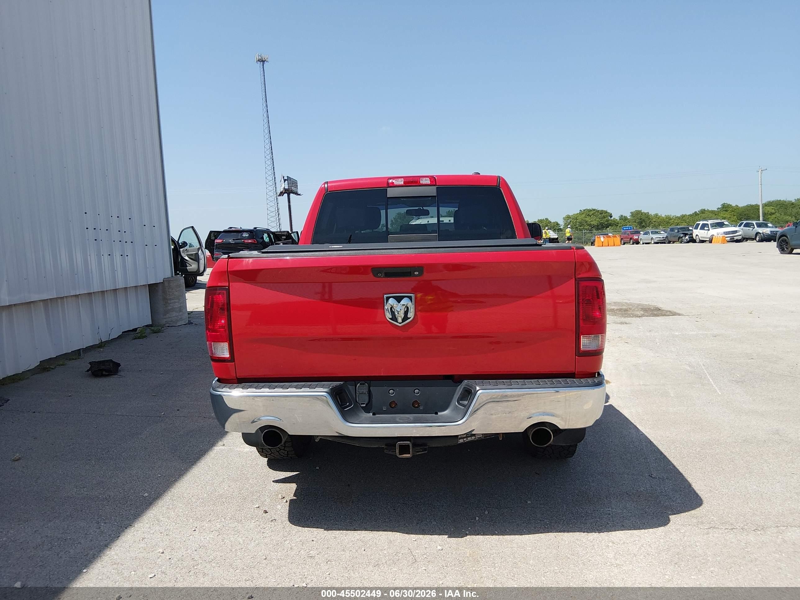 2012 Ram 1500 Laramie Red vin: 1C6RD7NT0CS287783