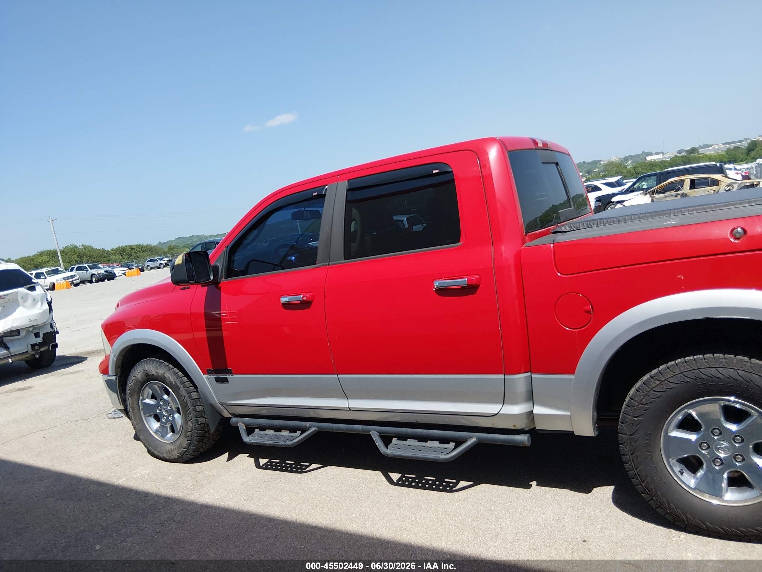 2012 Ram 1500 Laramie Red vin: 1C6RD7NT0CS287783