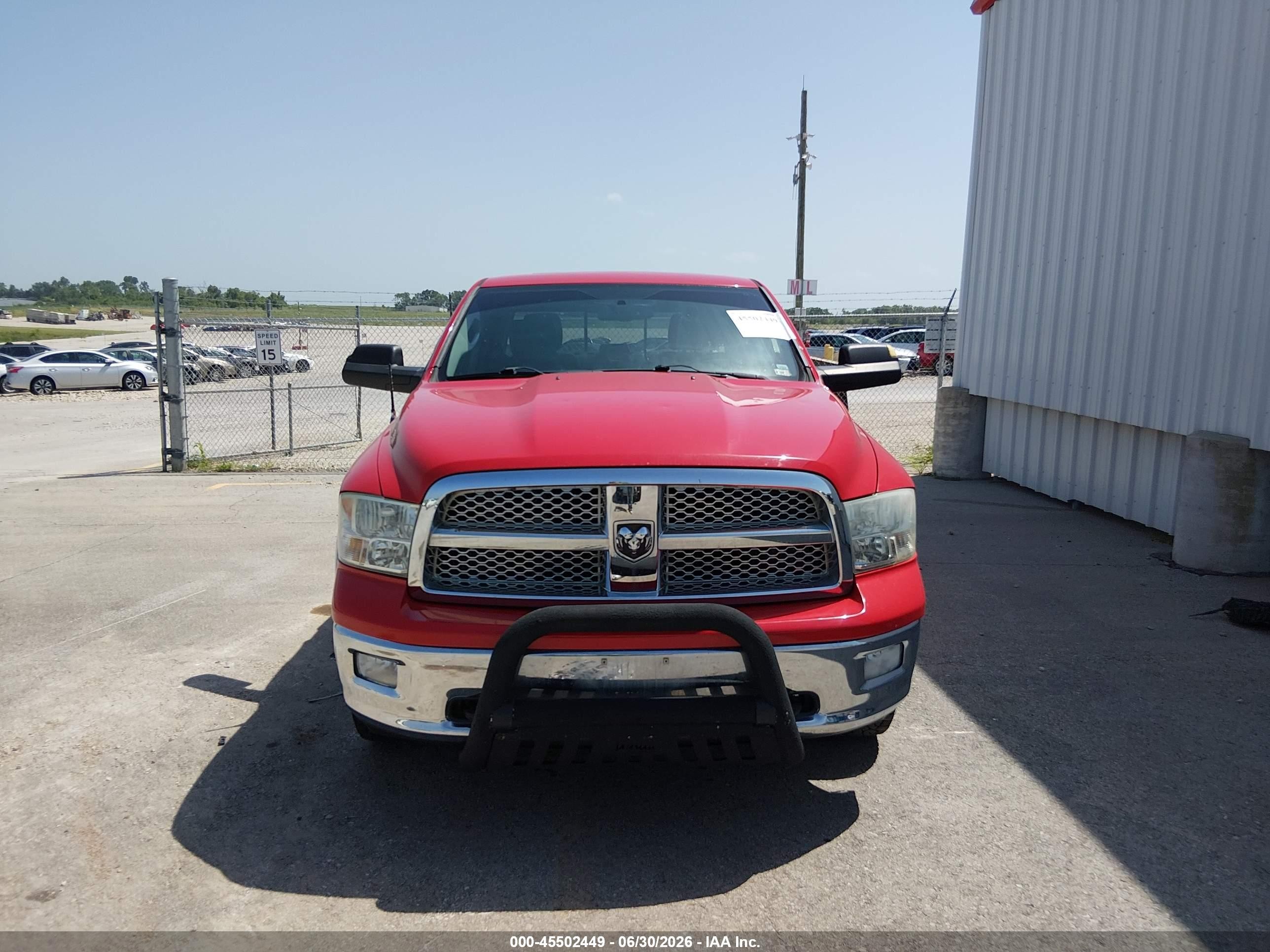 2012 Ram 1500 Laramie Red vin: 1C6RD7NT0CS287783