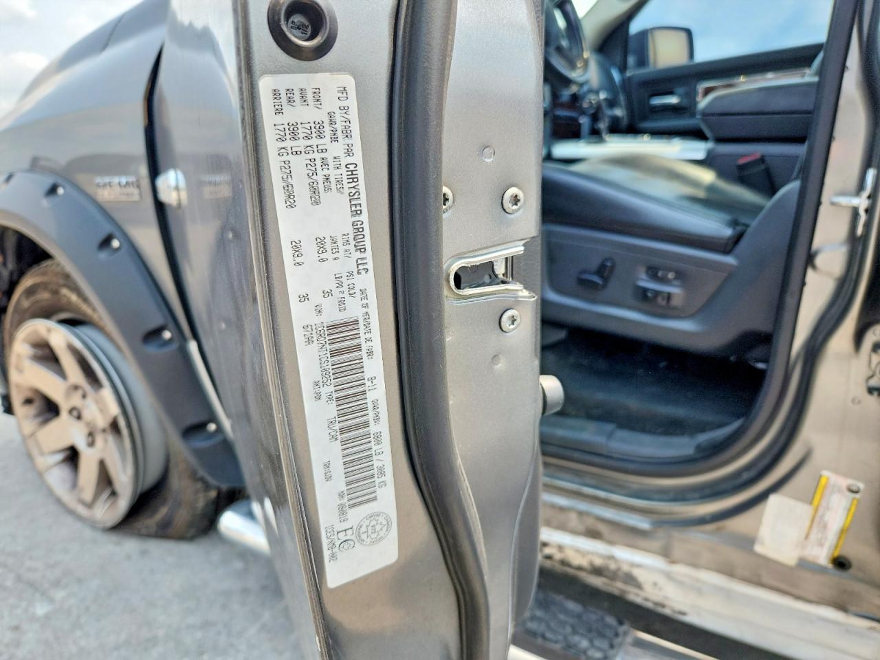 2012 Dodge Ram 1500 Laramie Gray vin: 1C6RD7NT1CS109252