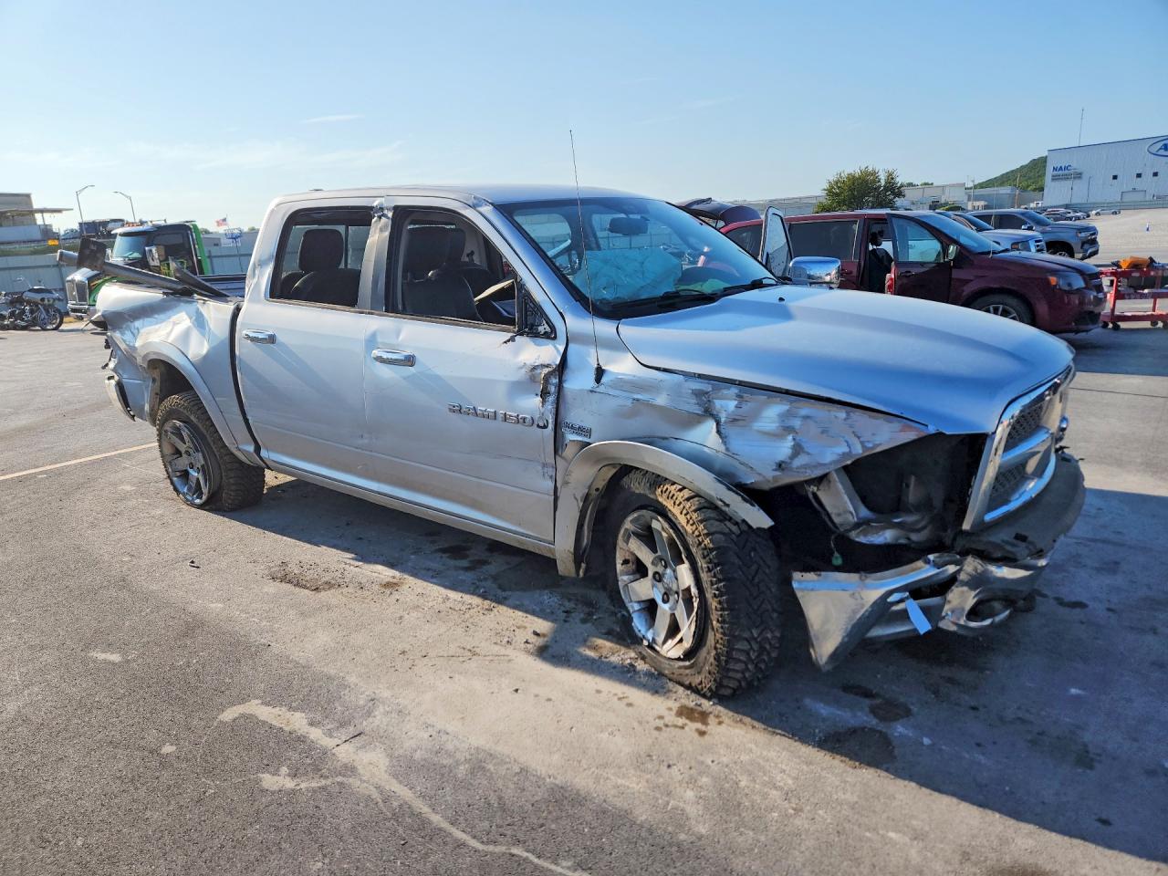 2012 Dodge Ram 1500 Laramie Silver vin: 1C6RD7NT2CS315194