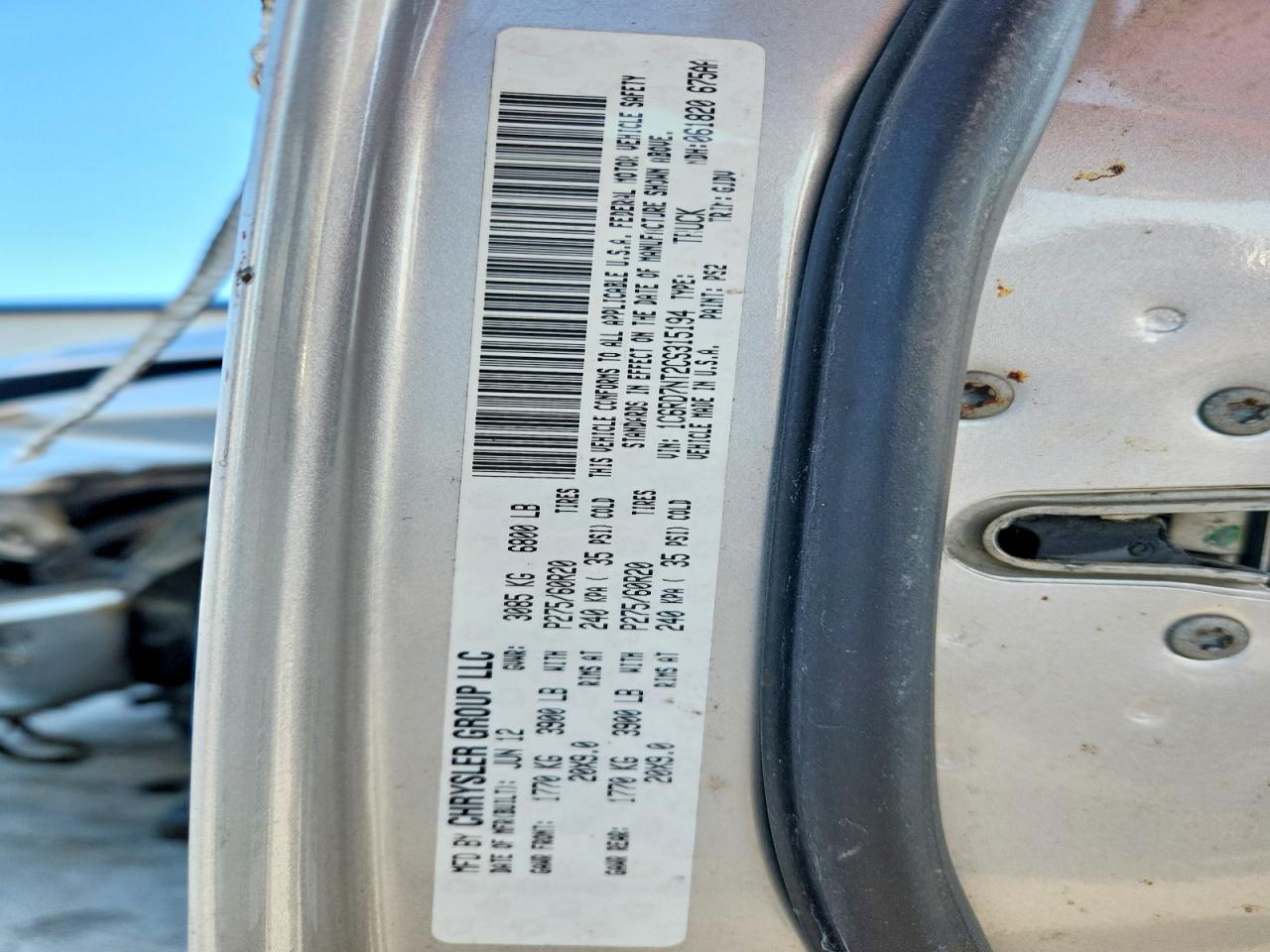 2012 Dodge Ram 1500 Laramie Silver vin: 1C6RD7NT2CS315194