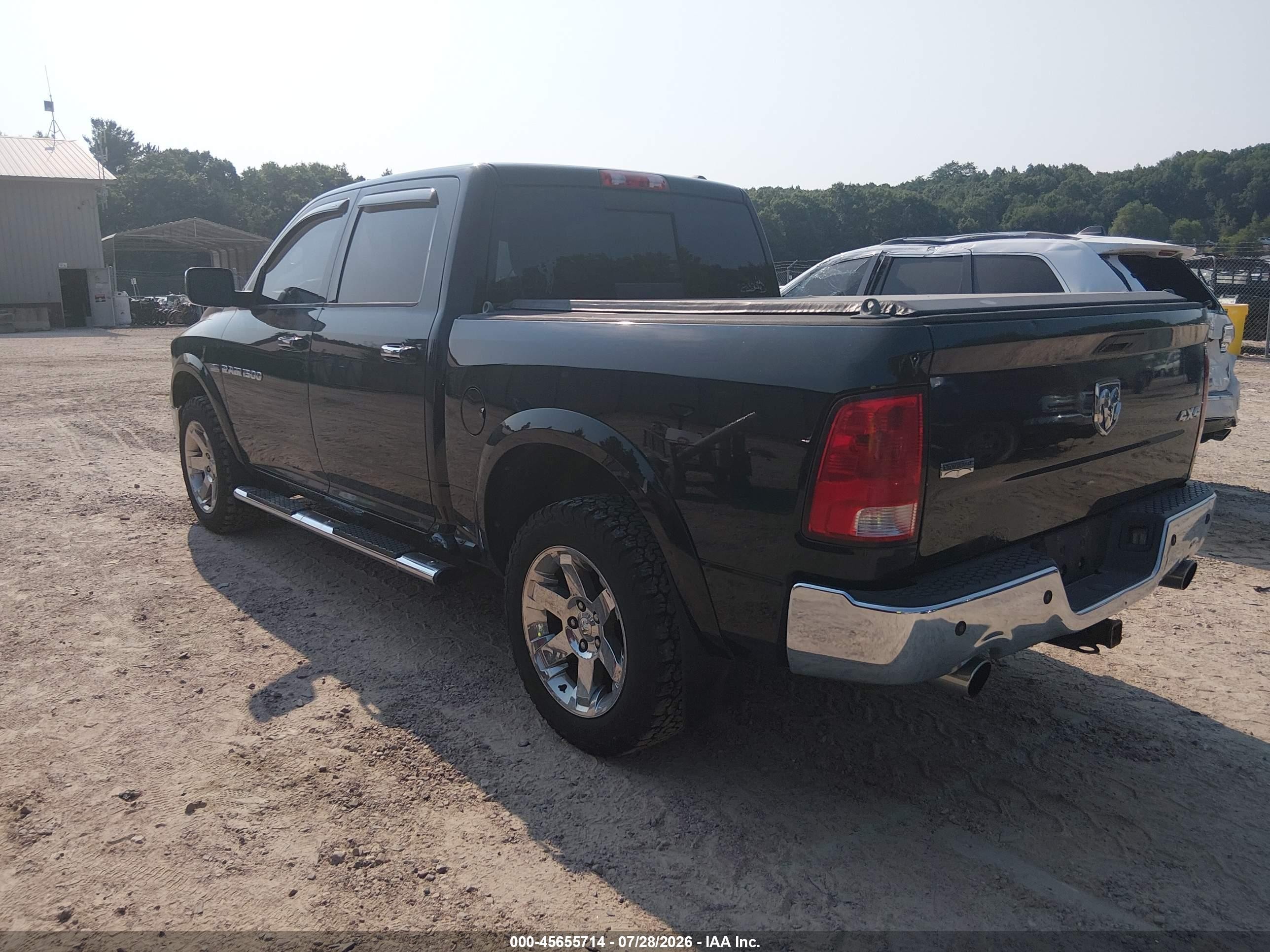 2012 Ram 1500 Laramie Черный vin: 1C6RD7NT3CS213614