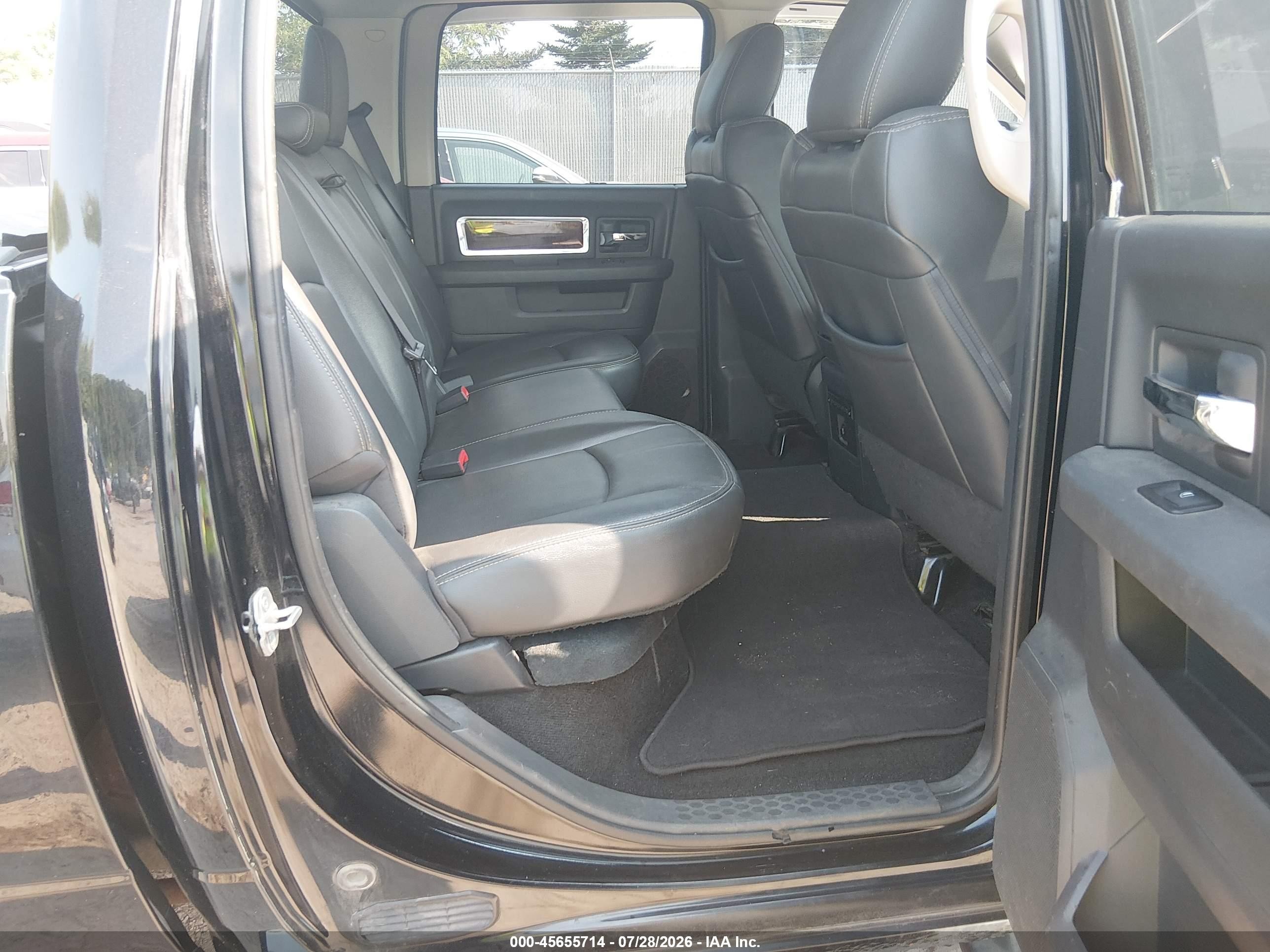 2012 Ram 1500 Laramie Черный vin: 1C6RD7NT3CS213614