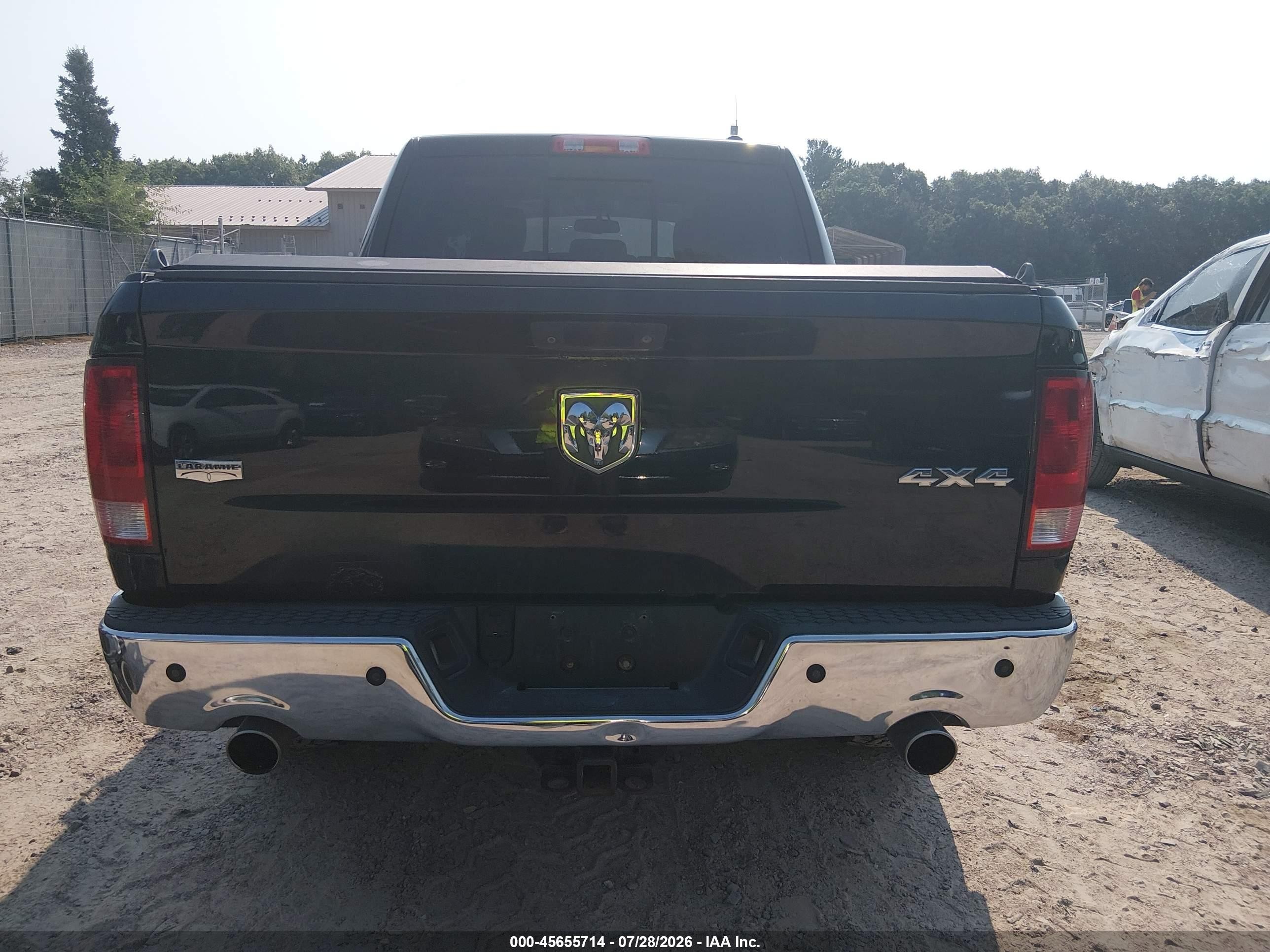 2012 Ram 1500 Laramie Черный vin: 1C6RD7NT3CS213614