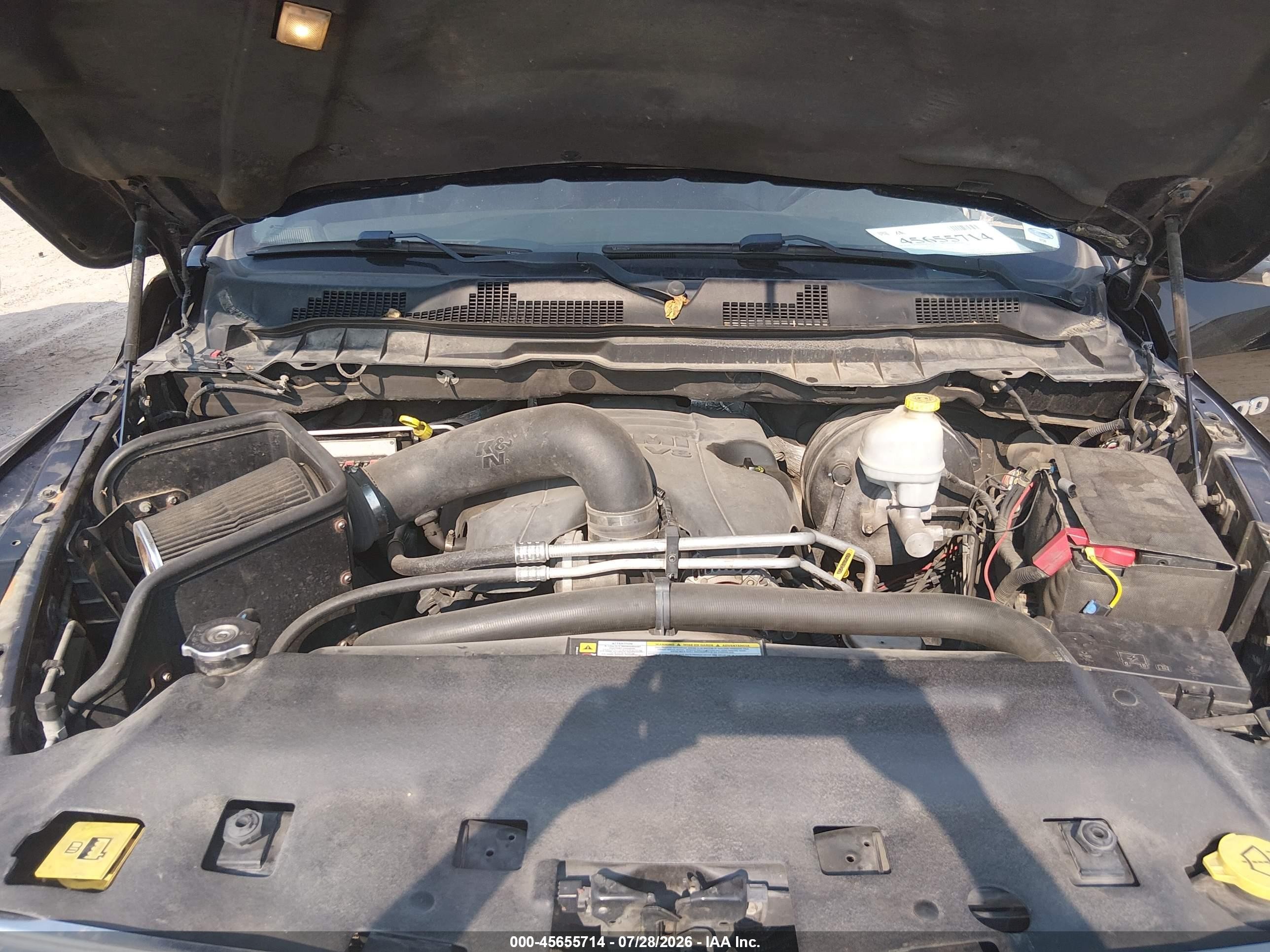 2012 Ram 1500 Laramie Черный vin: 1C6RD7NT3CS213614
