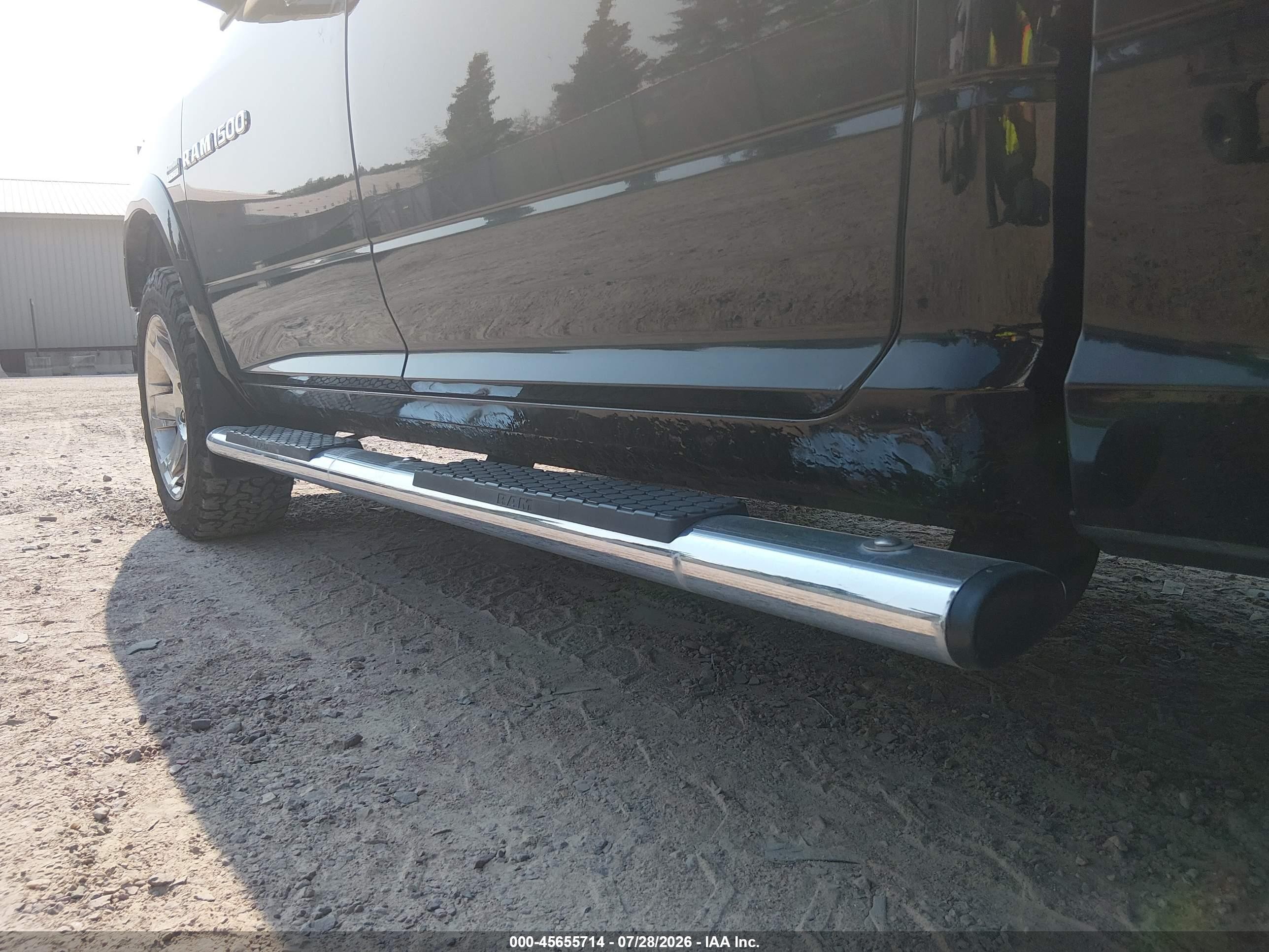 2012 Ram 1500 Laramie Черный vin: 1C6RD7NT3CS213614