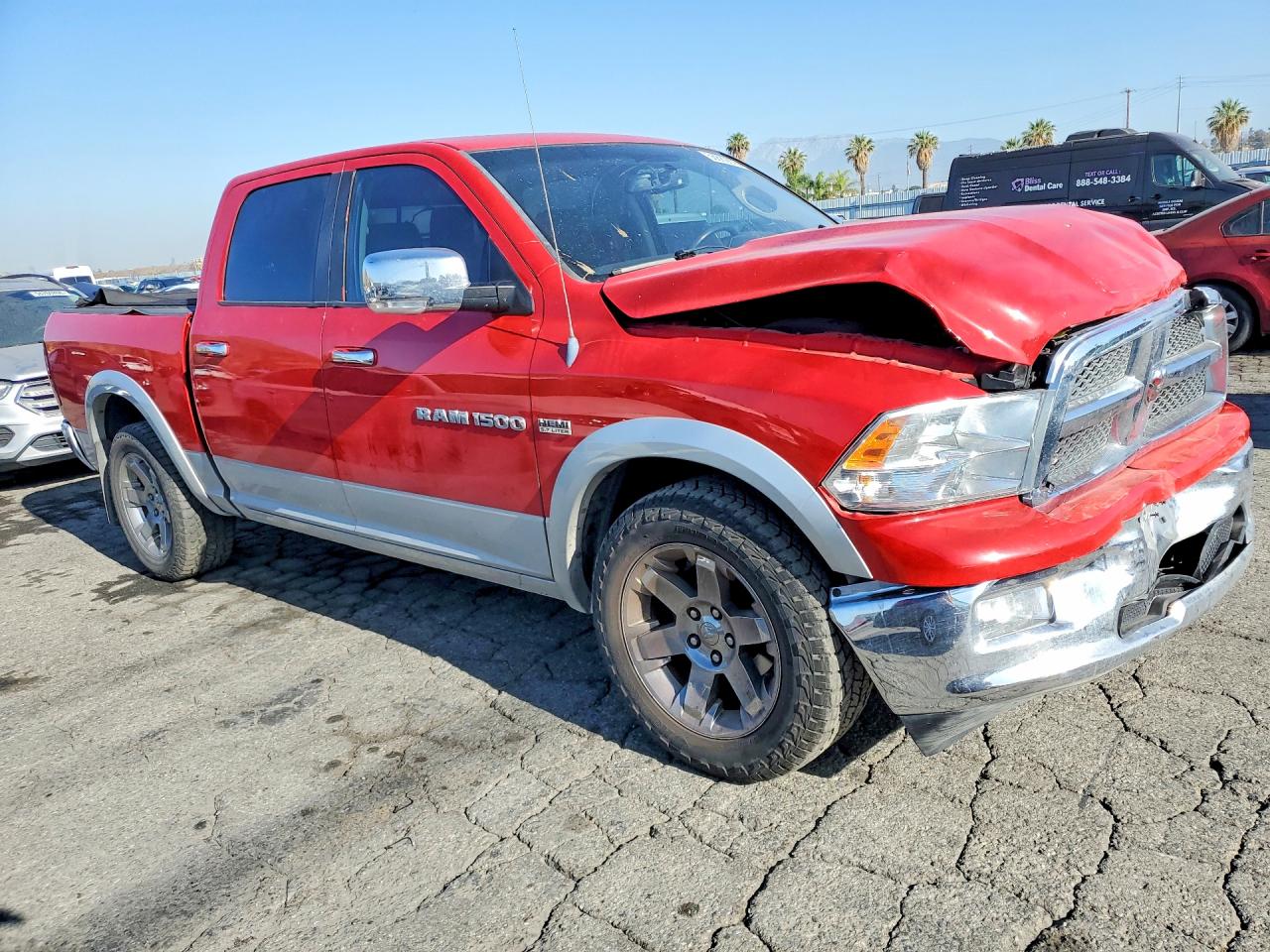 2012 Dodge Ram 1500 Laramie Красный vin: 1C6RD7NT4CS328092