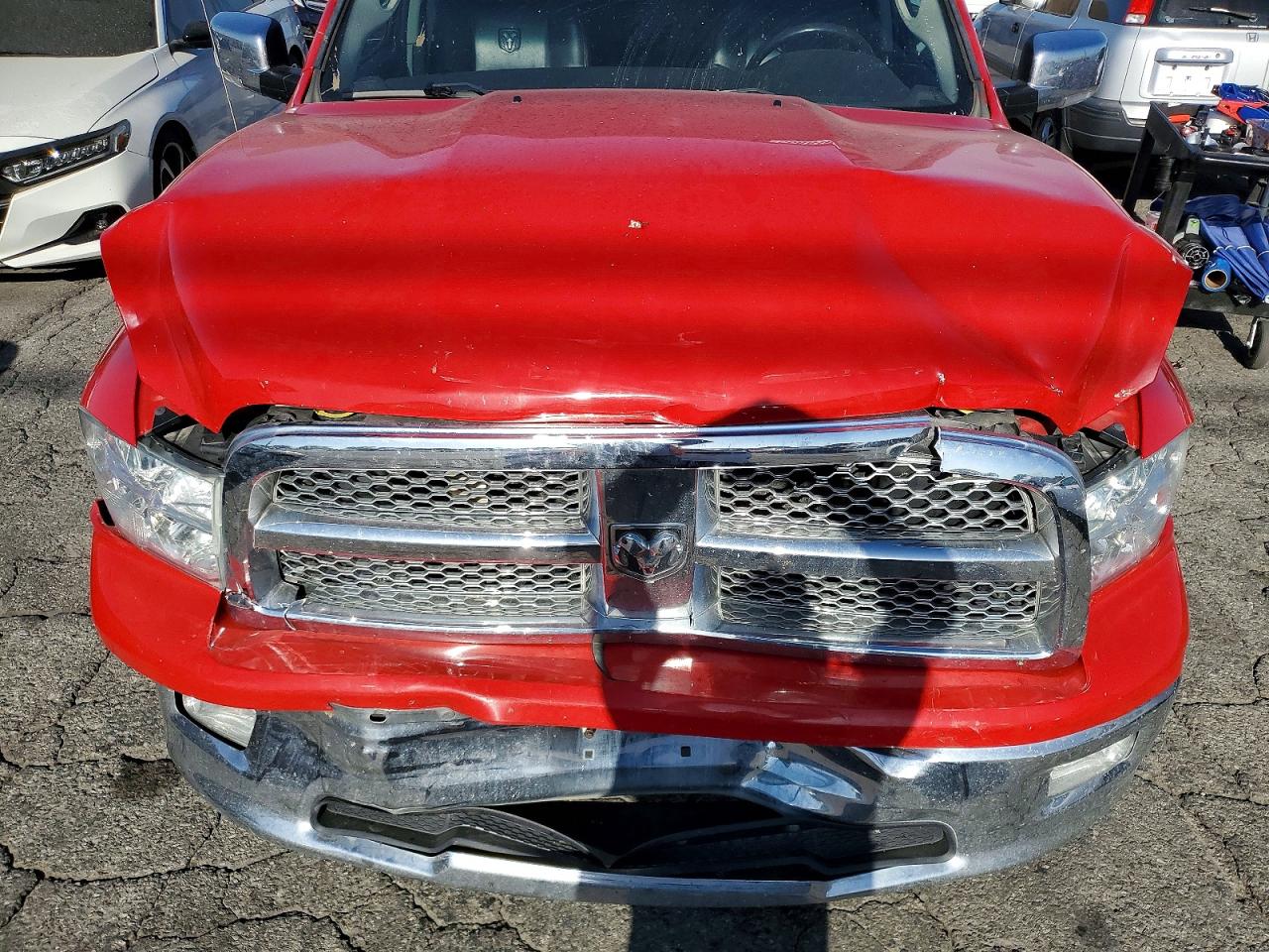 2012 Dodge Ram 1500 Laramie Красный vin: 1C6RD7NT4CS328092