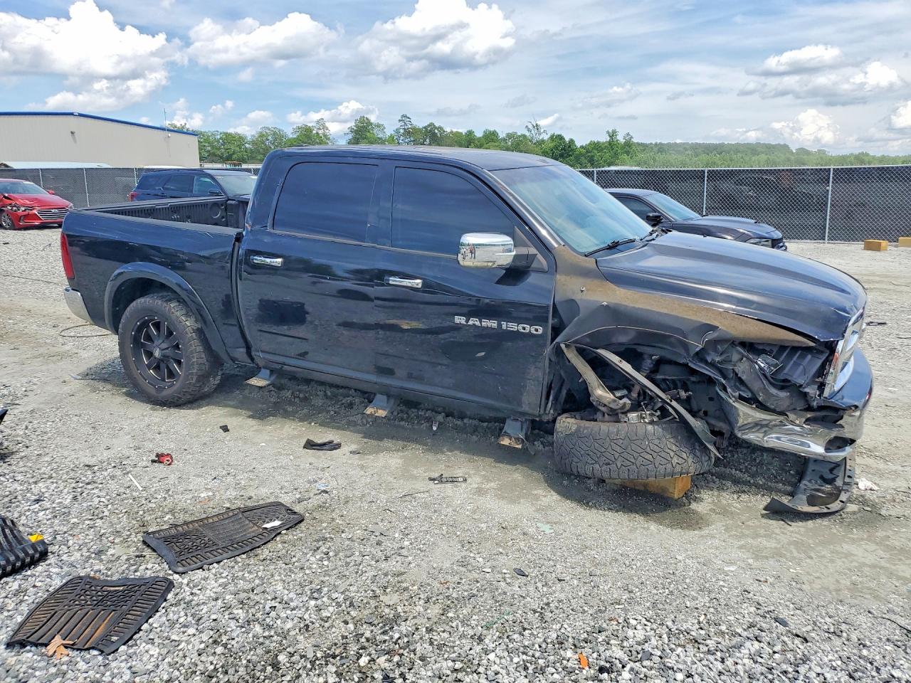 2012 Dodge Ram 1500 Laramie Black vin: 1C6RD7NT5CS219043