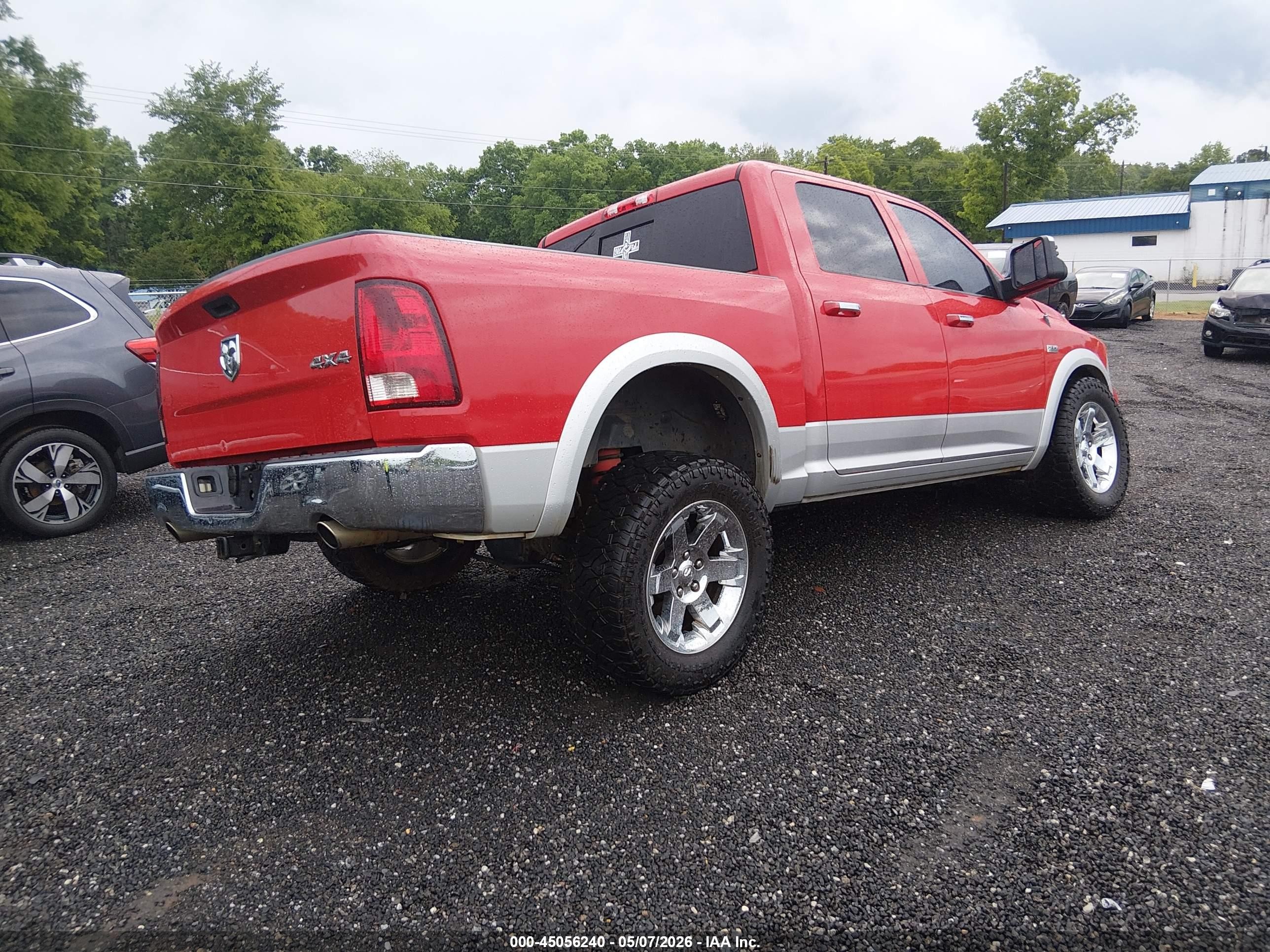 2012 Ram 1500 Laramie Red vin: 1C6RD7NT5CS290615