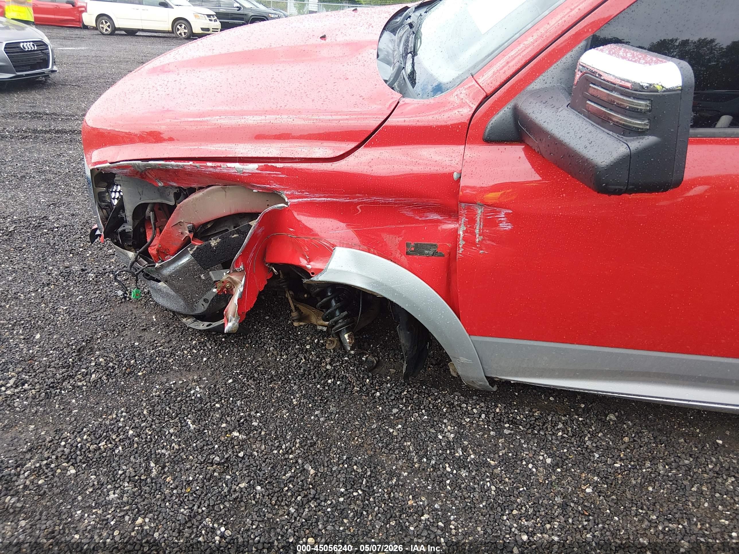 2012 Ram 1500 Laramie Red vin: 1C6RD7NT5CS290615