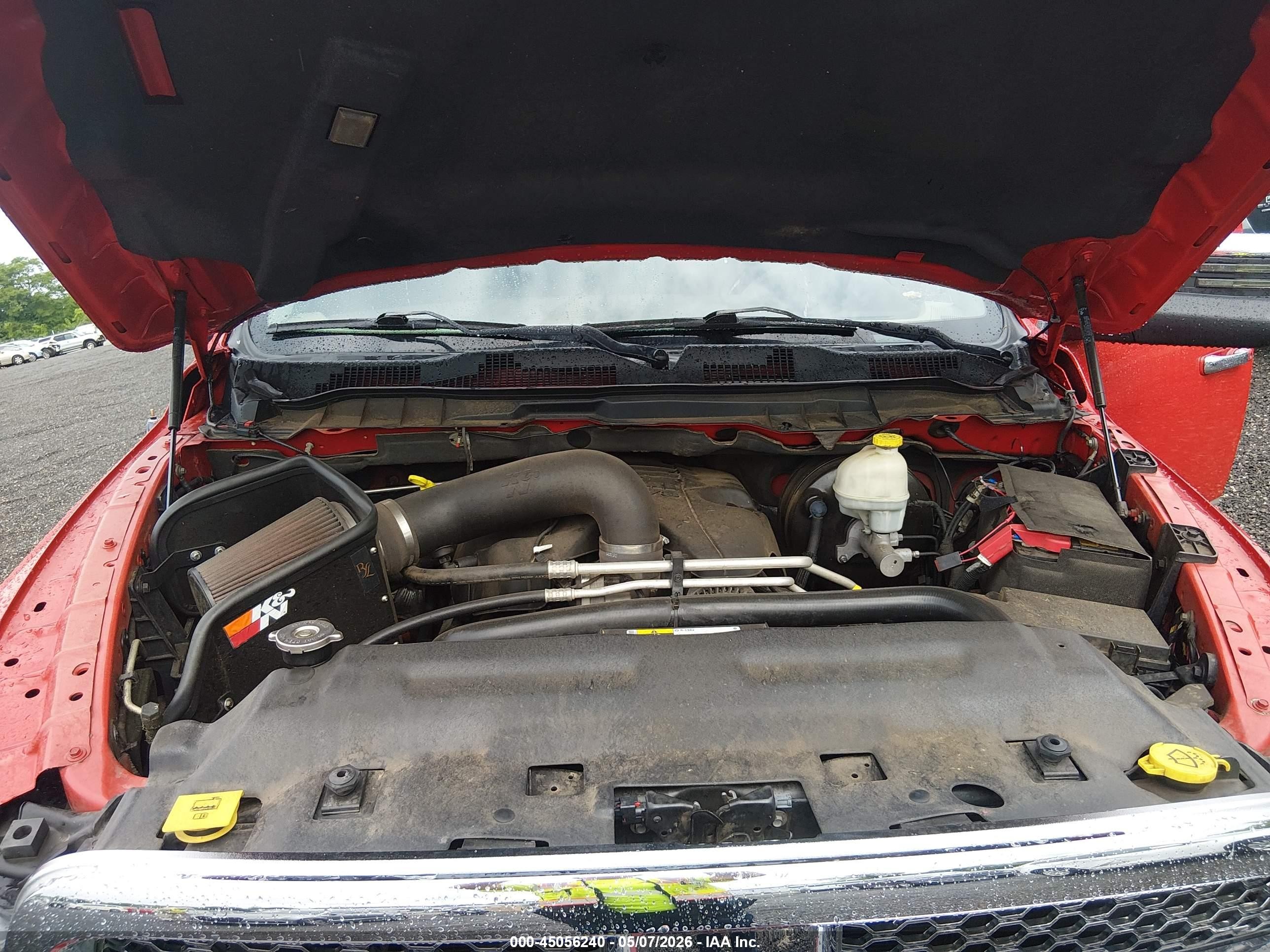 2012 Ram 1500 Laramie Red vin: 1C6RD7NT5CS290615