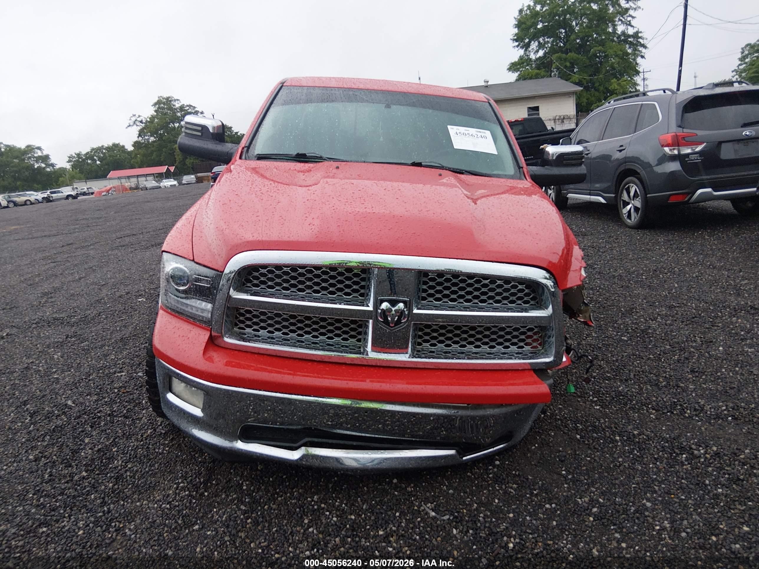 2012 Ram 1500 Laramie Red vin: 1C6RD7NT5CS290615