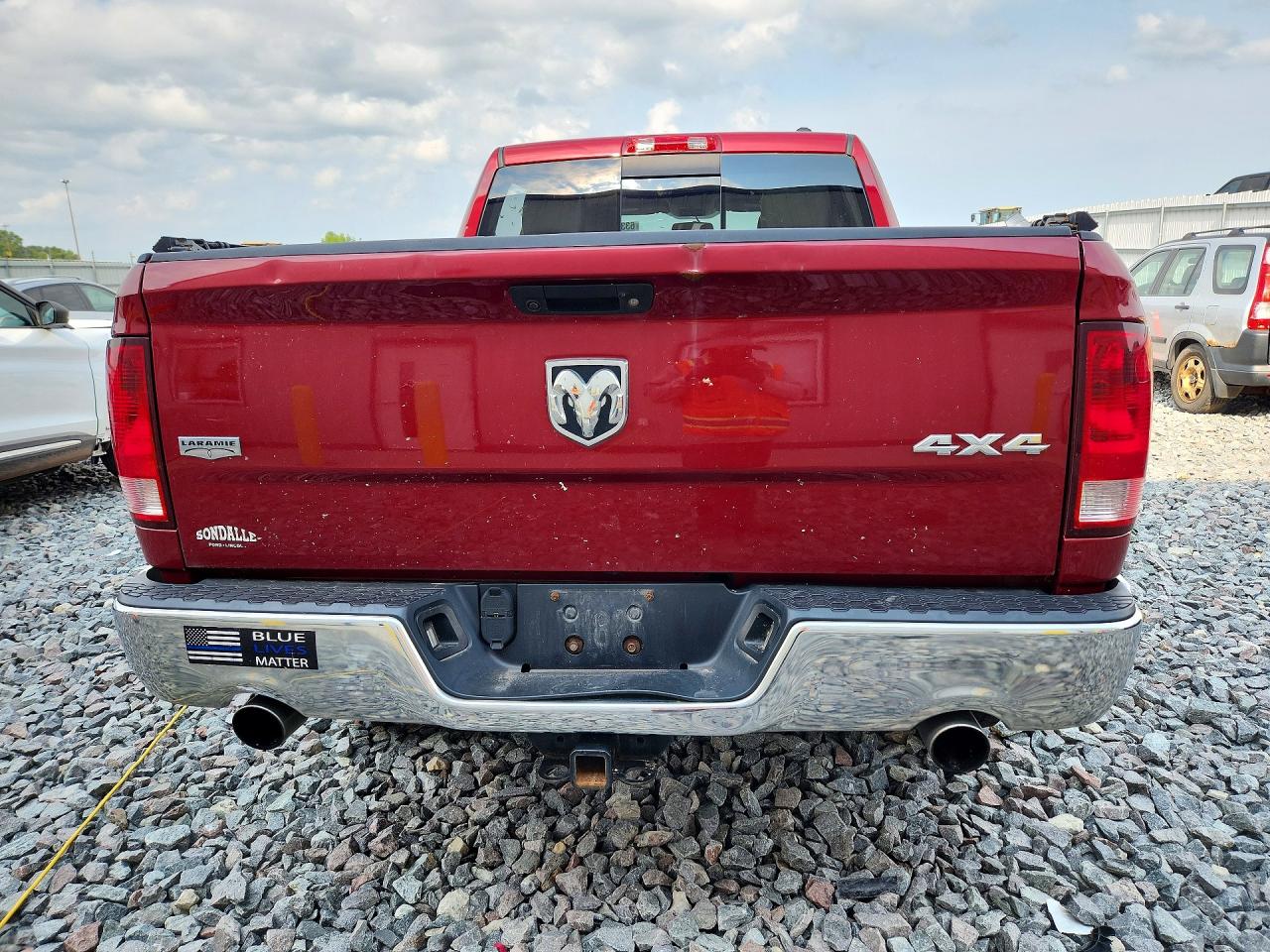2012 Dodge Ram 1500 Laramie Red vin: 1C6RD7NT5CS345287