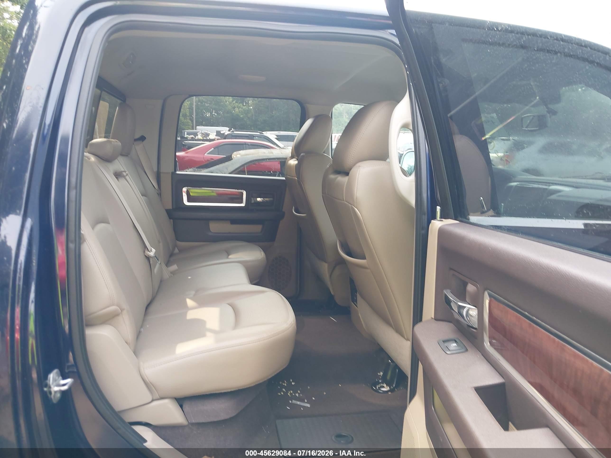 2012 Ram 1500 Laramie Синий vin: 1C6RD7NT6CS178776