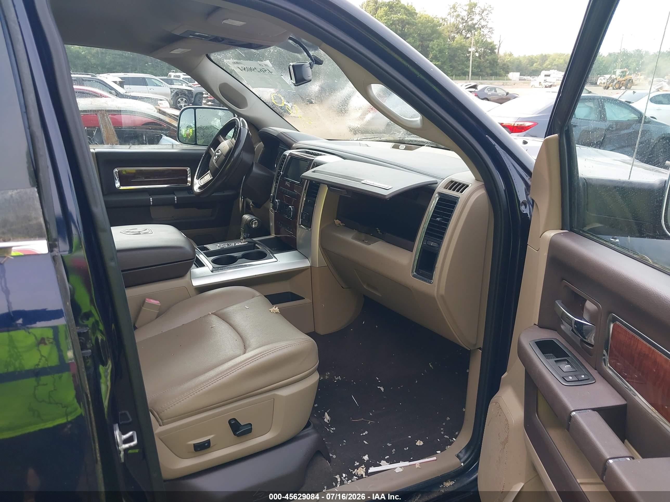 2012 Ram 1500 Laramie Синий vin: 1C6RD7NT6CS178776