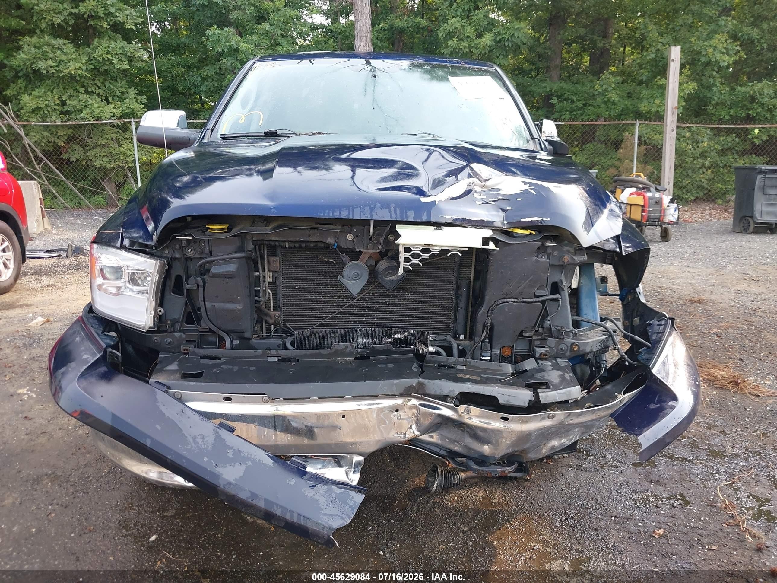 2012 Ram 1500 Laramie Синий vin: 1C6RD7NT6CS178776