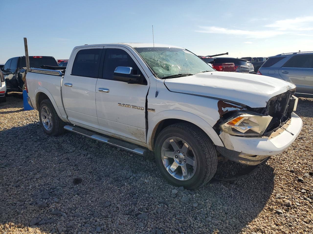 2012 Dodge Ram 1500 Laramie White vin: 1C6RD7NT9CS280248