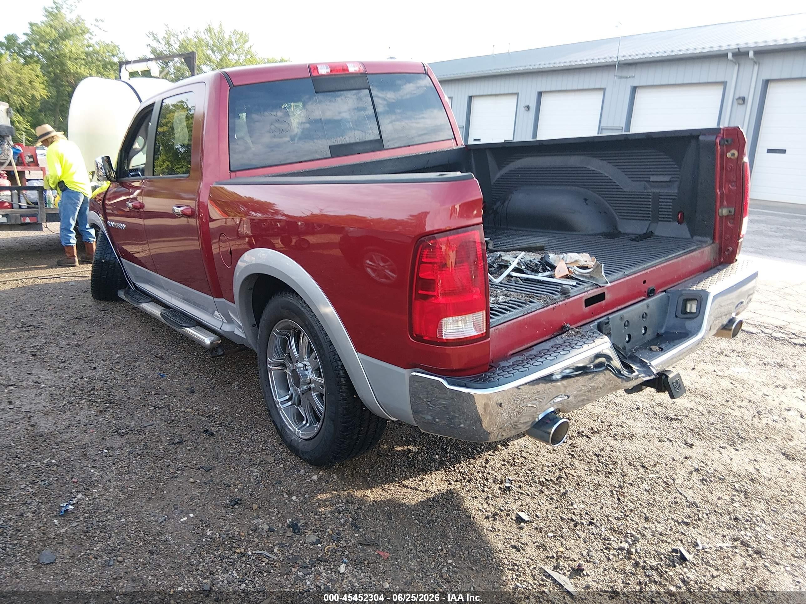 2012 Ram 1500 Laramie Red vin: 1C6RD7NT9CS344417