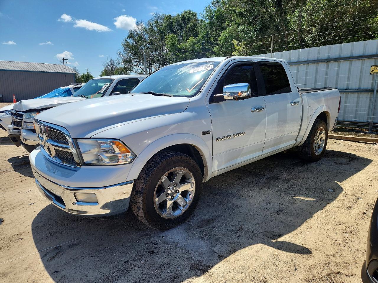 2012 Dodge Ram 1500 Laramie White vin: 1C6RD7NTXCS177162