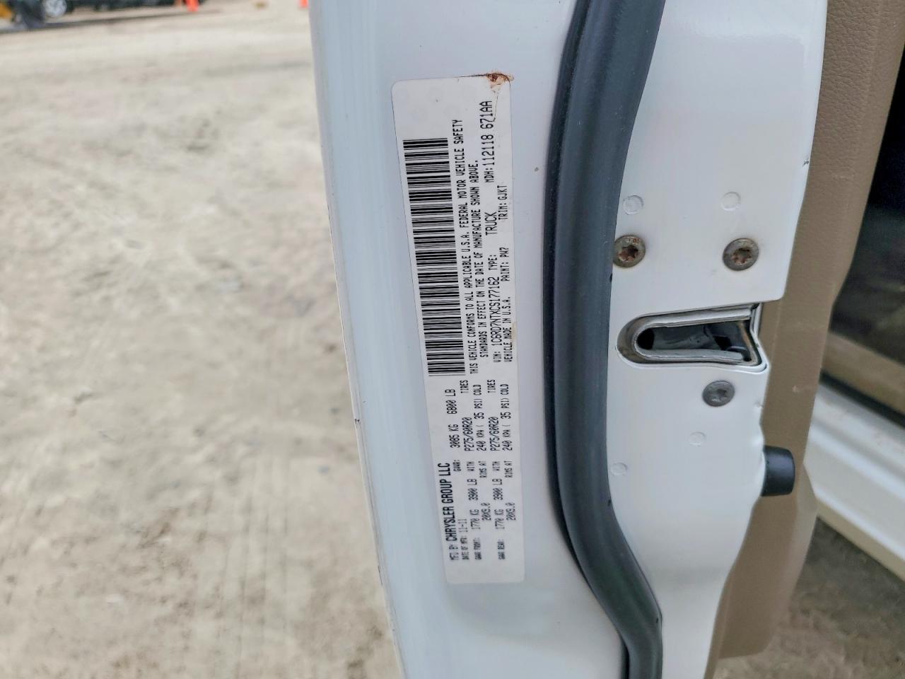 2012 Dodge Ram 1500 Laramie White vin: 1C6RD7NTXCS177162