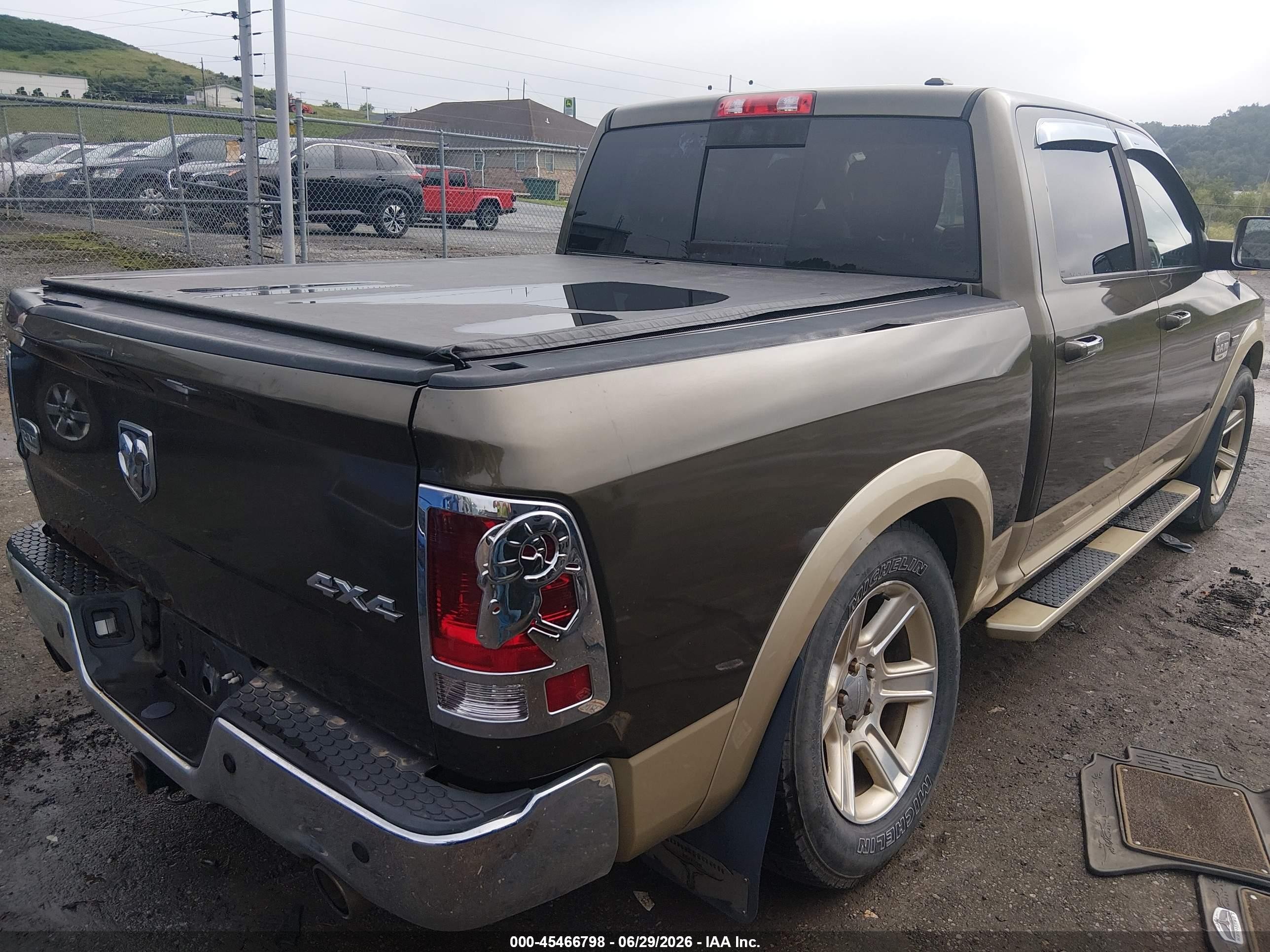 2012 Ram 1500 Laramie Longhorn Green vin: 1C6RD7PT0CS174672