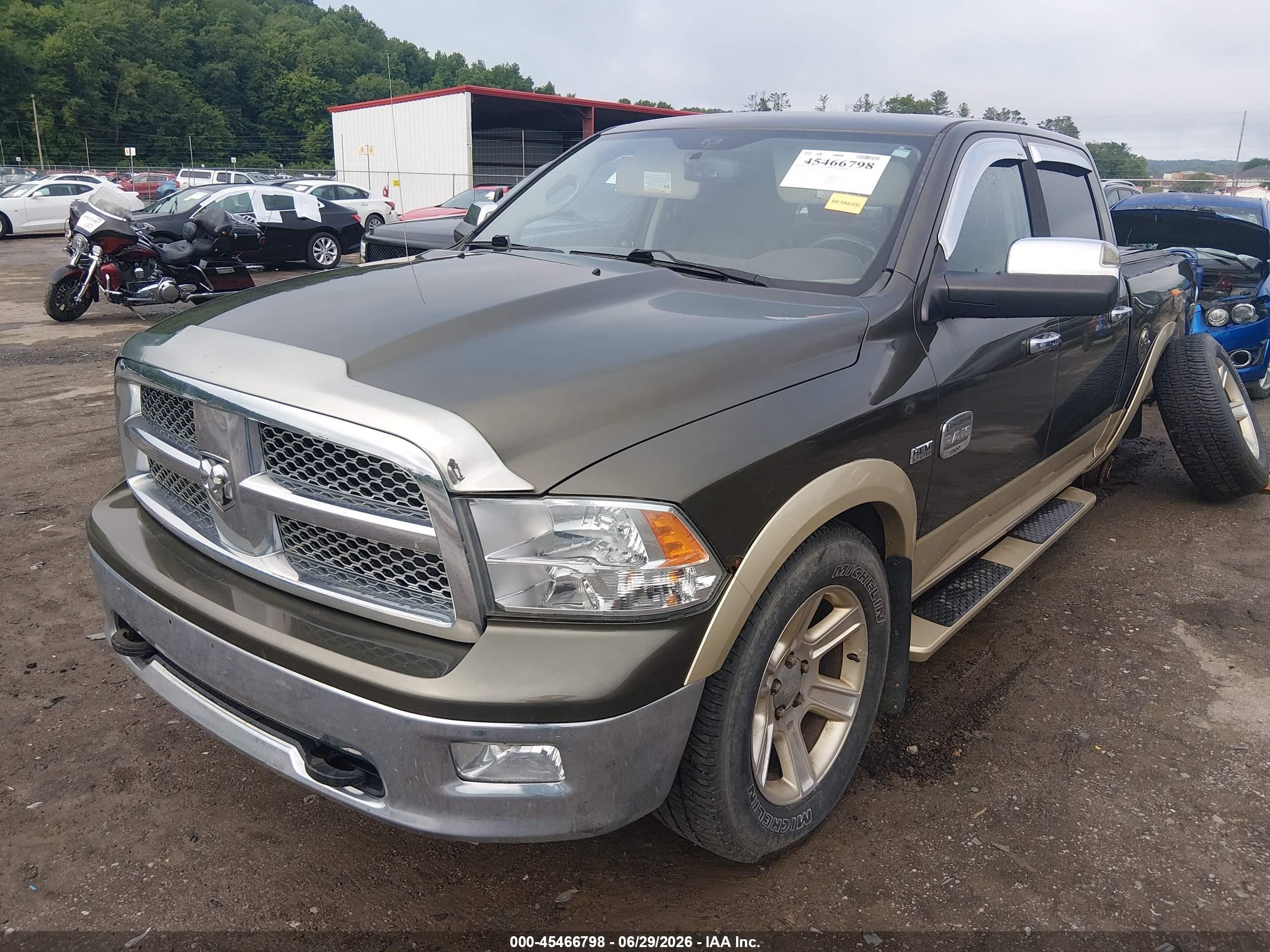 2012 Ram 1500 Laramie Longhorn Green vin: 1C6RD7PT0CS174672