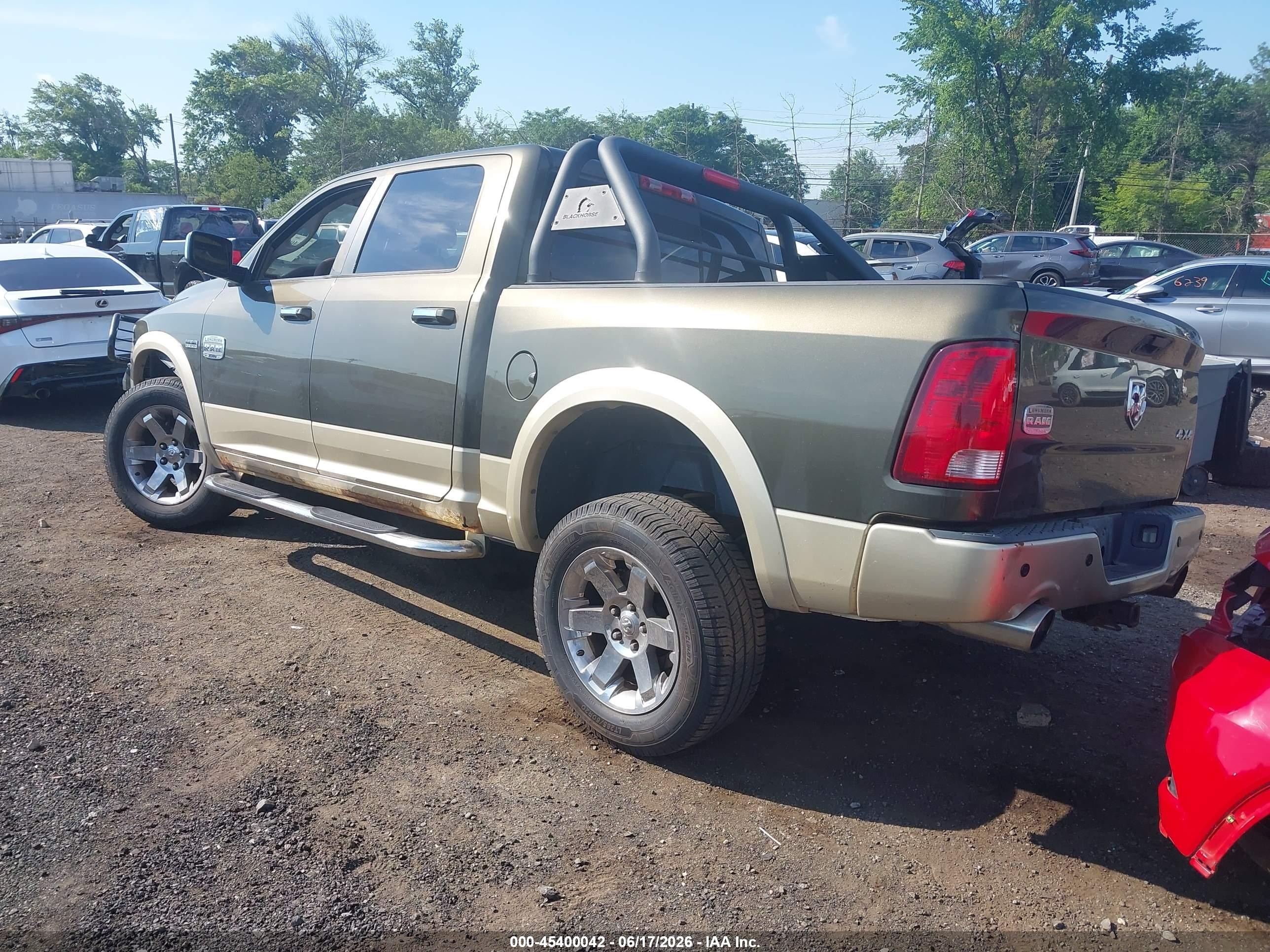 2012 Ram 1500 Laramie Longhorn Green vin: 1C6RD7PT0CS293242