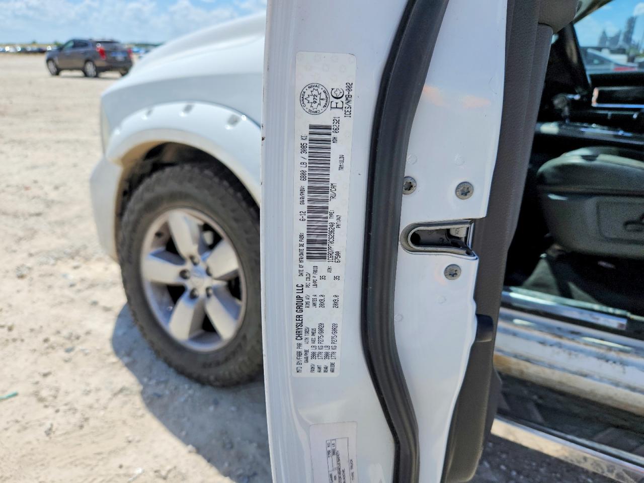 2012 Dodge Ram 1500 Longhorn White vin: 1C6RD7PT0CS296240