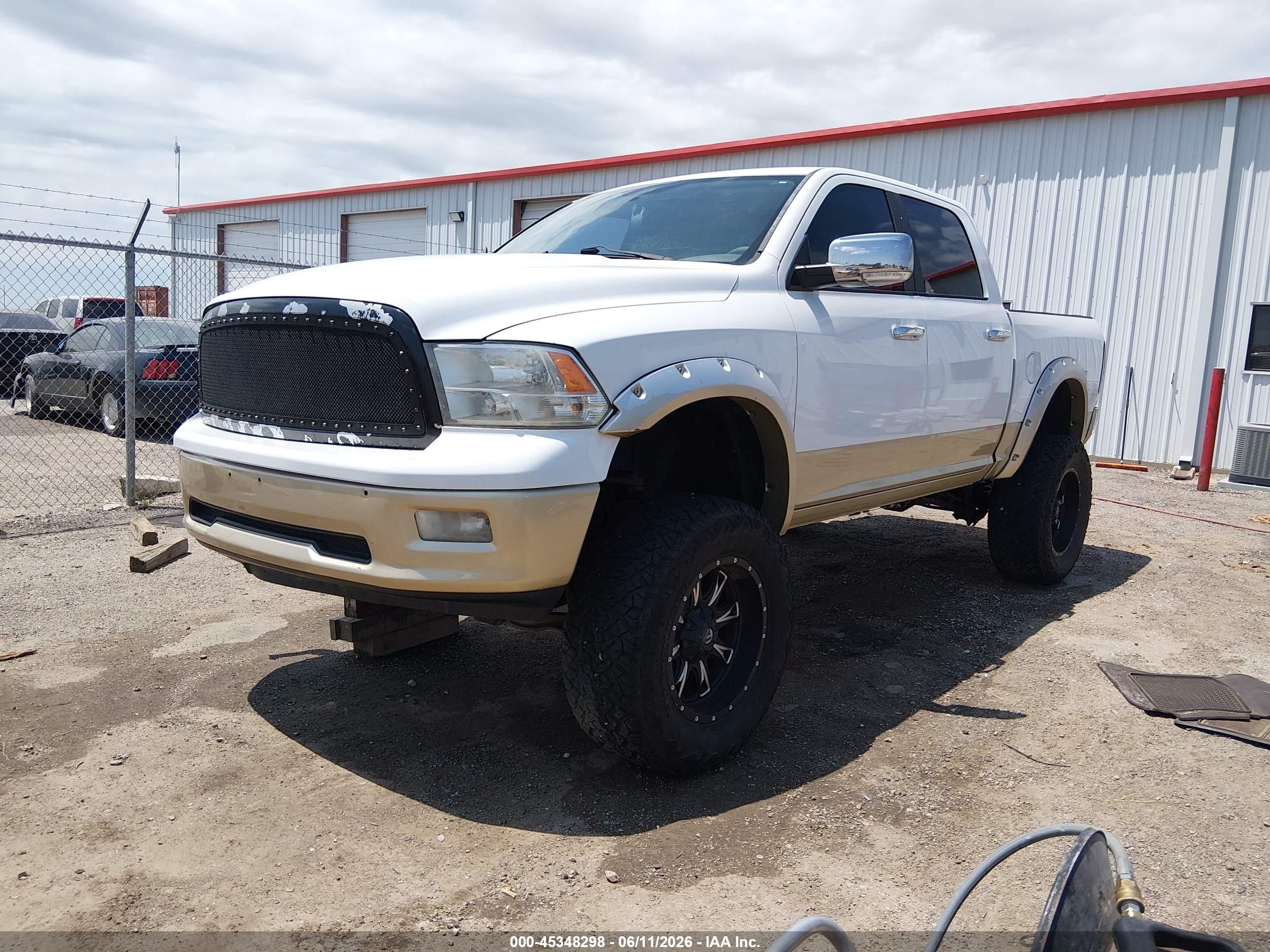 2012 Ram 1500 Laramie Longhorn Edition Белый vin: 1C6RD7PT1CS237746